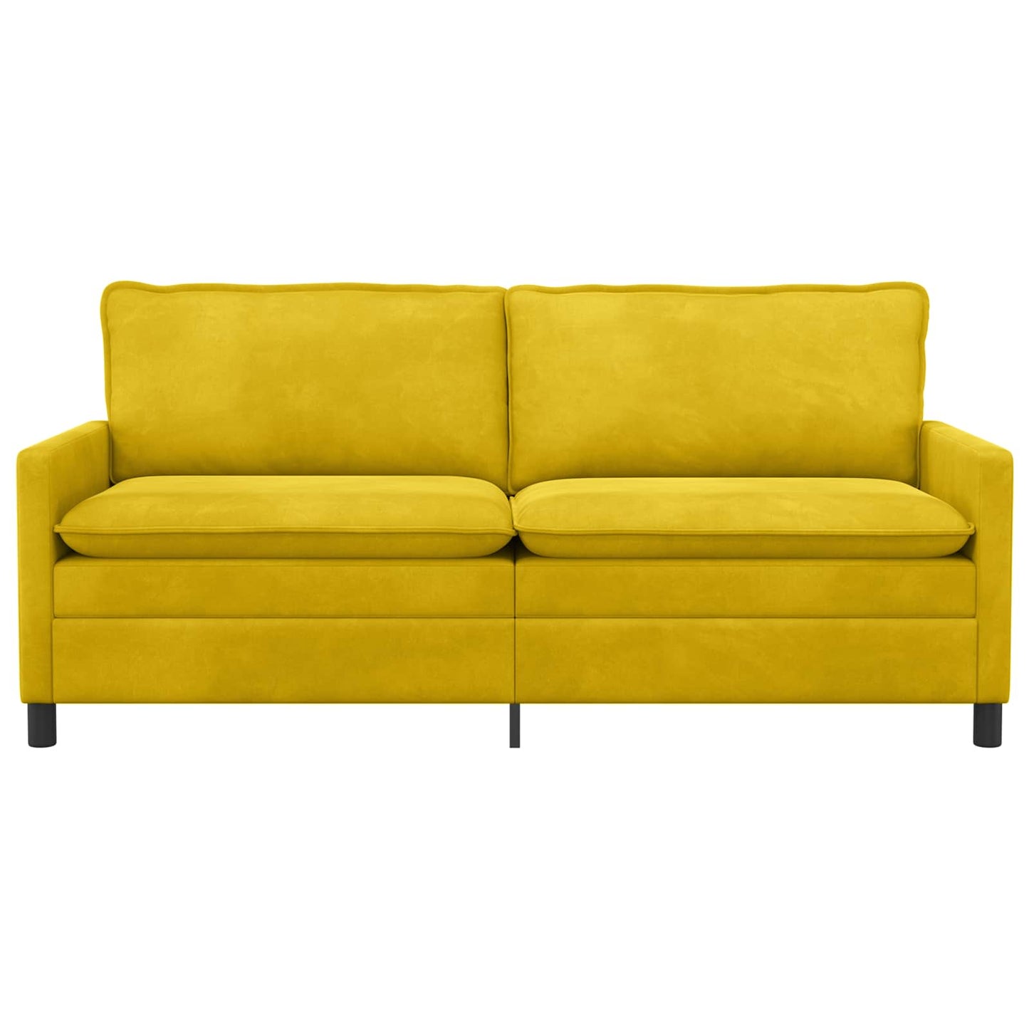 vidaXL Καναπές Κίτρινο 196 x 81 x 87,5 εκ. Βελούδο