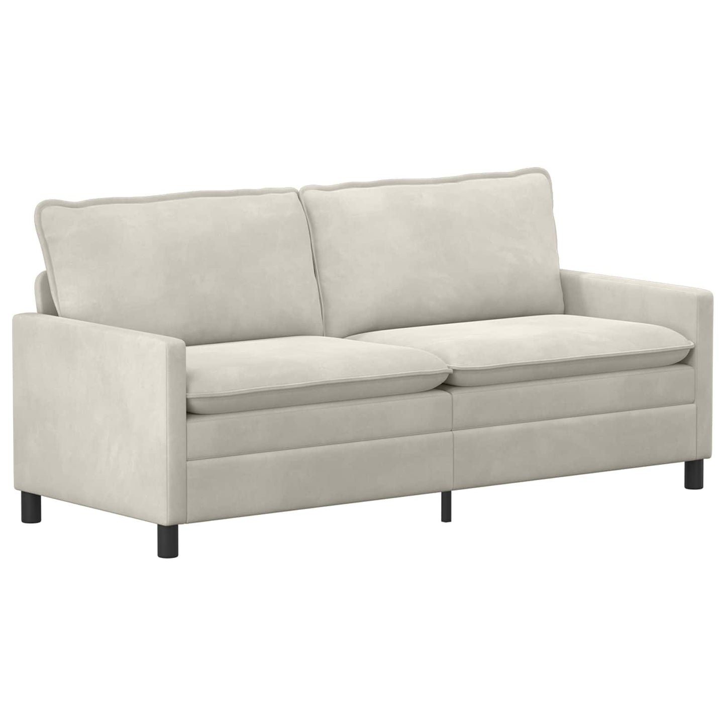 vidaXL Καναπές Κρεμ 196 x 81 x 87,5 εκ. Βελούδο