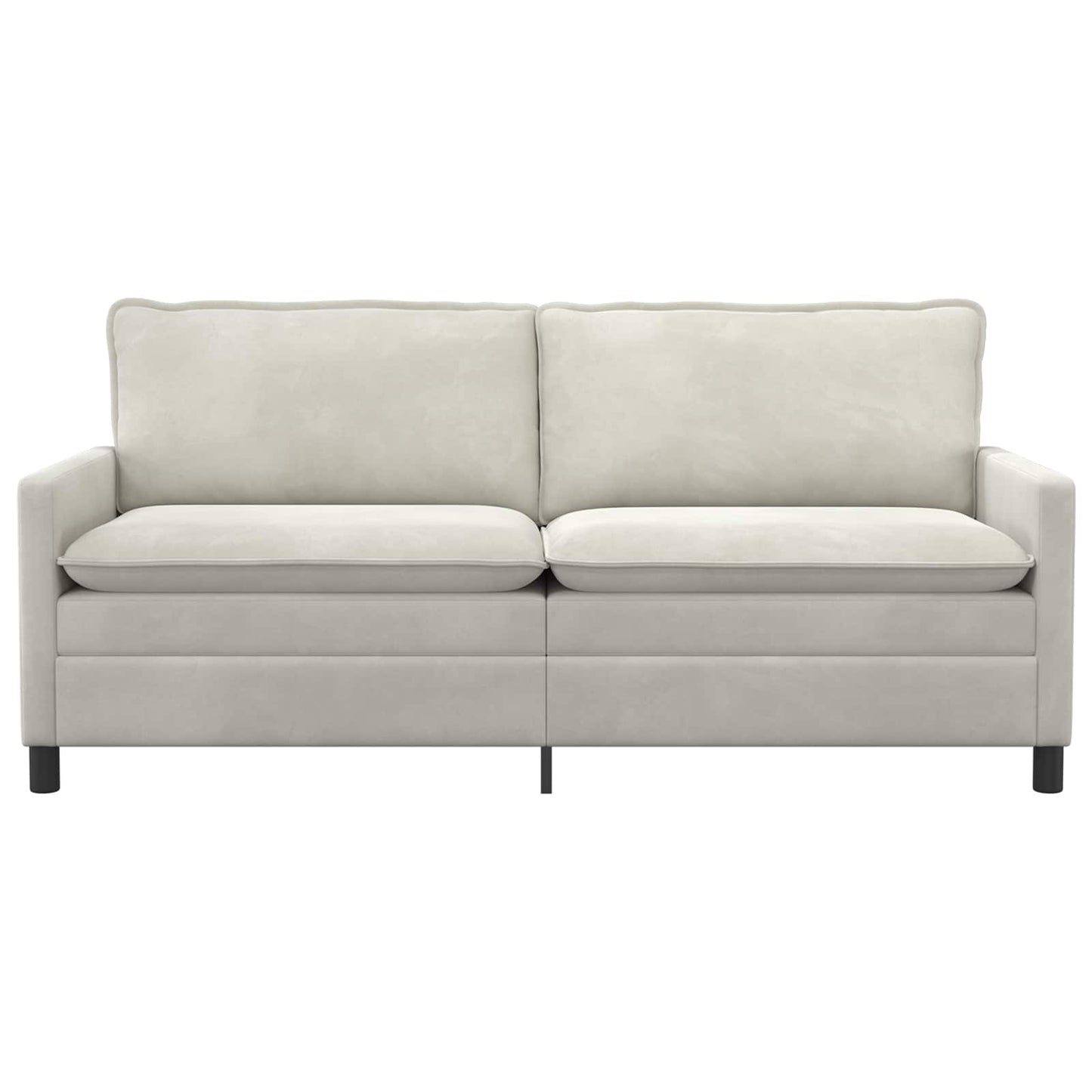 vidaXL Καναπές Κρεμ 196 x 81 x 87,5 εκ. Βελούδο