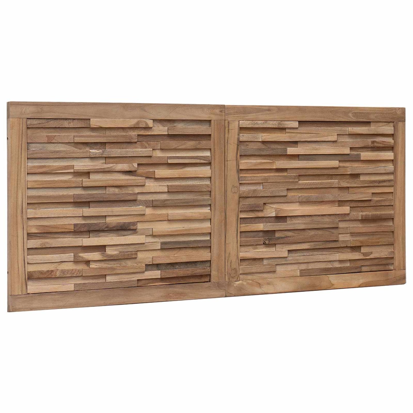 vidaXL Κεφαλάκι Κρεβατιού Φυσικό Στερεό Ξύλο Τίκ