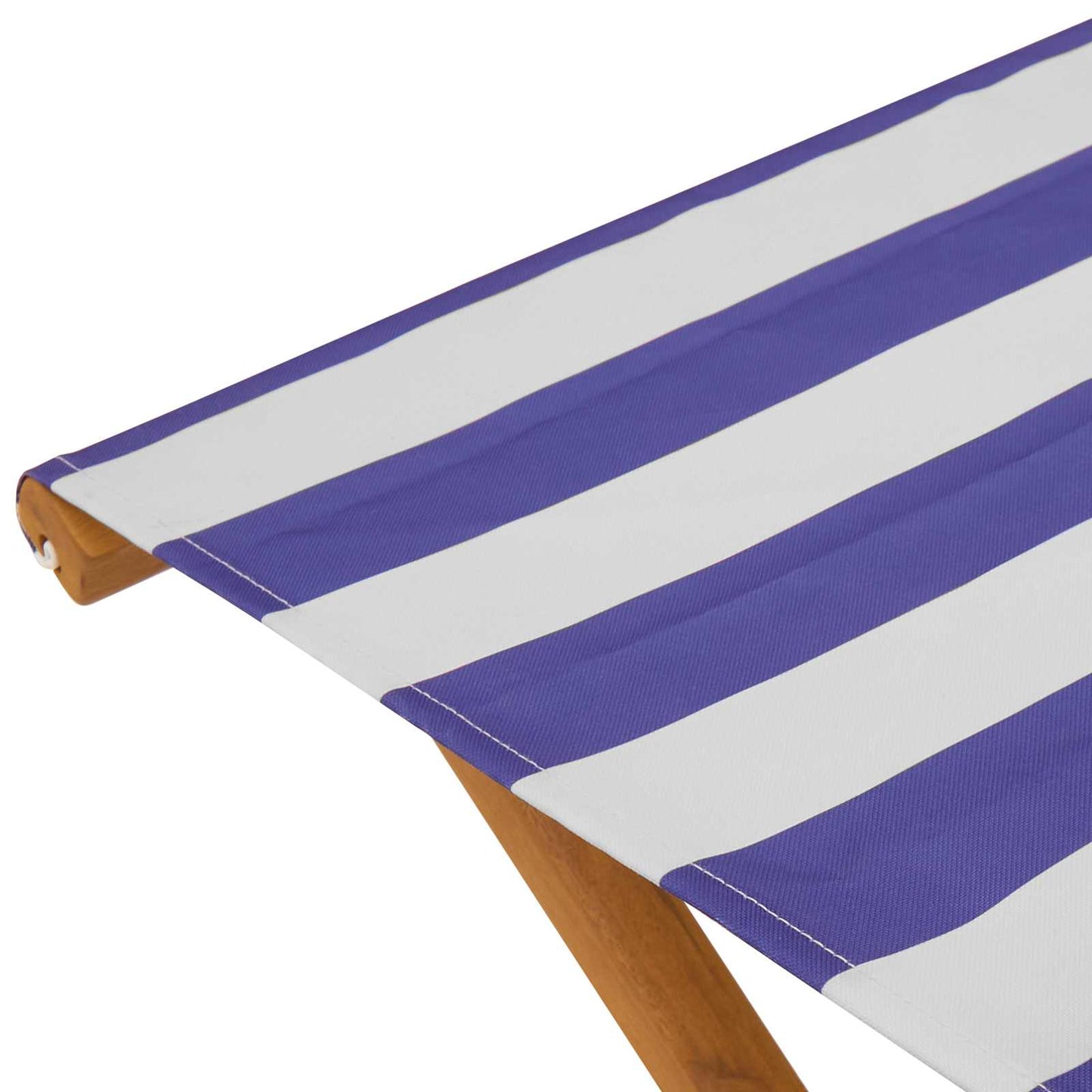 vidaXL Καρέκλα Ακτίνας 2 τμχ. Στερεό Ξύλο Ευκαλύπτου Μπλε και άσπρο