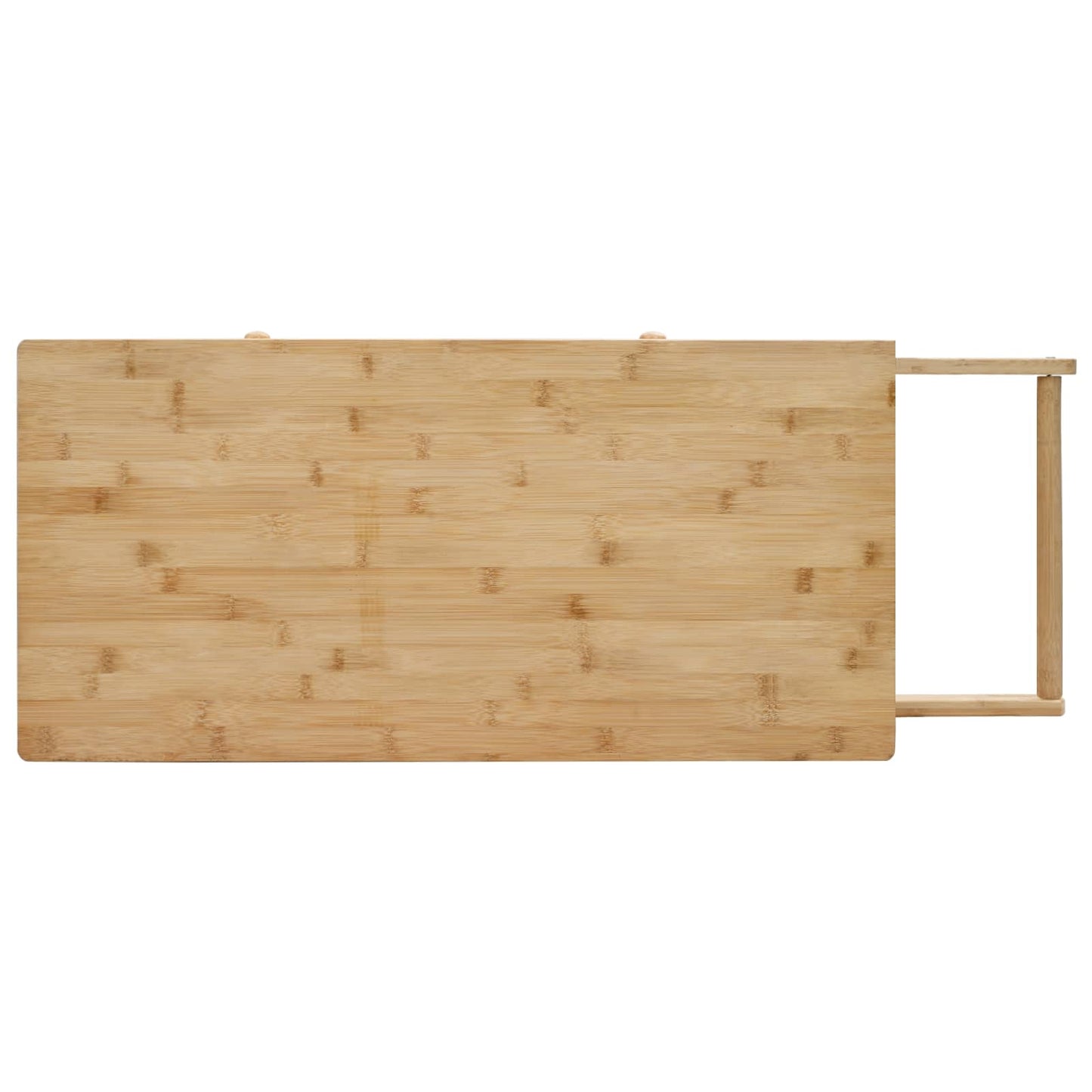 vidaXL Καλάθι κουζίνας με ρόδες Φυσικό 90,5 x 36 x 86,5 εκ Μπαμπού
