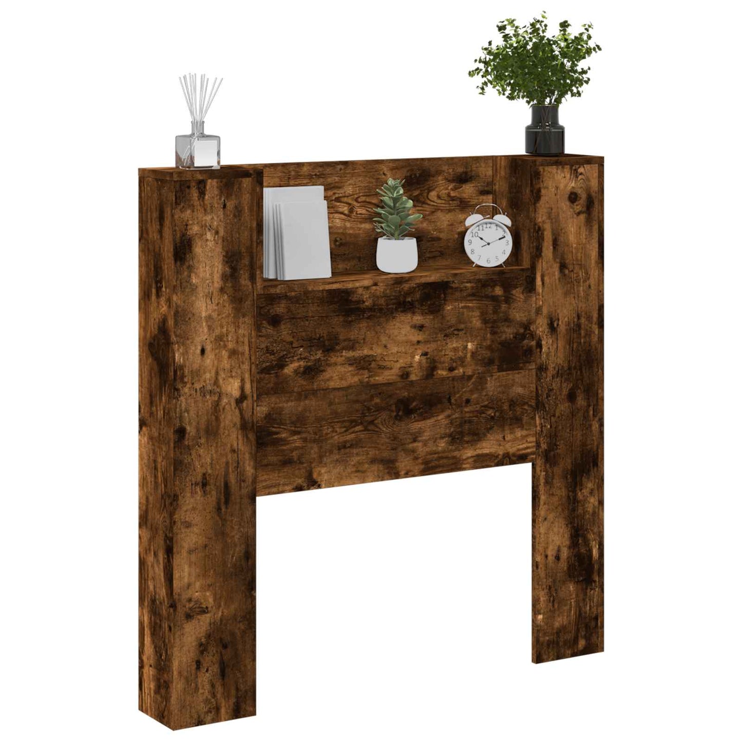 vidaXL Κεφαλάρι Καπνιστό Δρύς 100 x 16,5 x 103,5 cm Επεξεργασμένο ξύλο