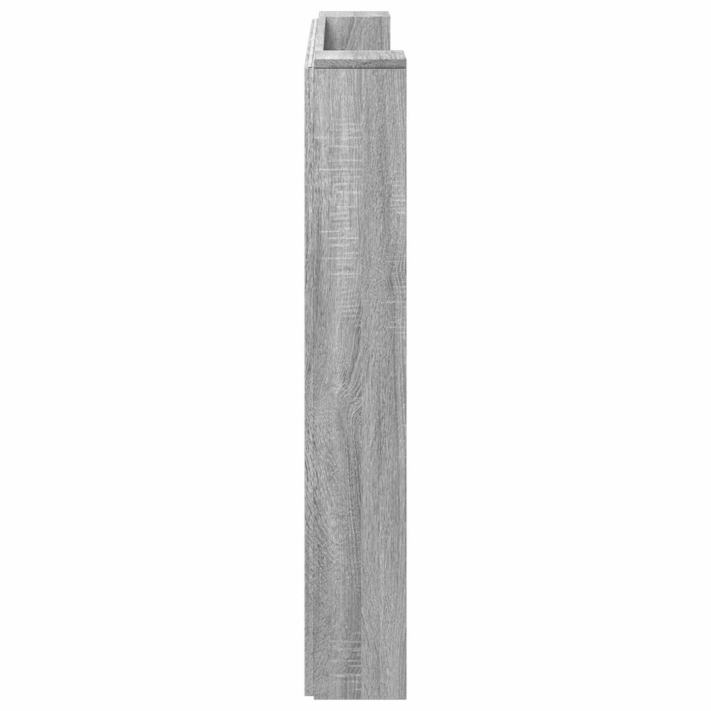 vidaXL Κεφαλάρι αποθήκευσης με LED Γκρι Sonoma Επεξεργασμένο Ξύλο