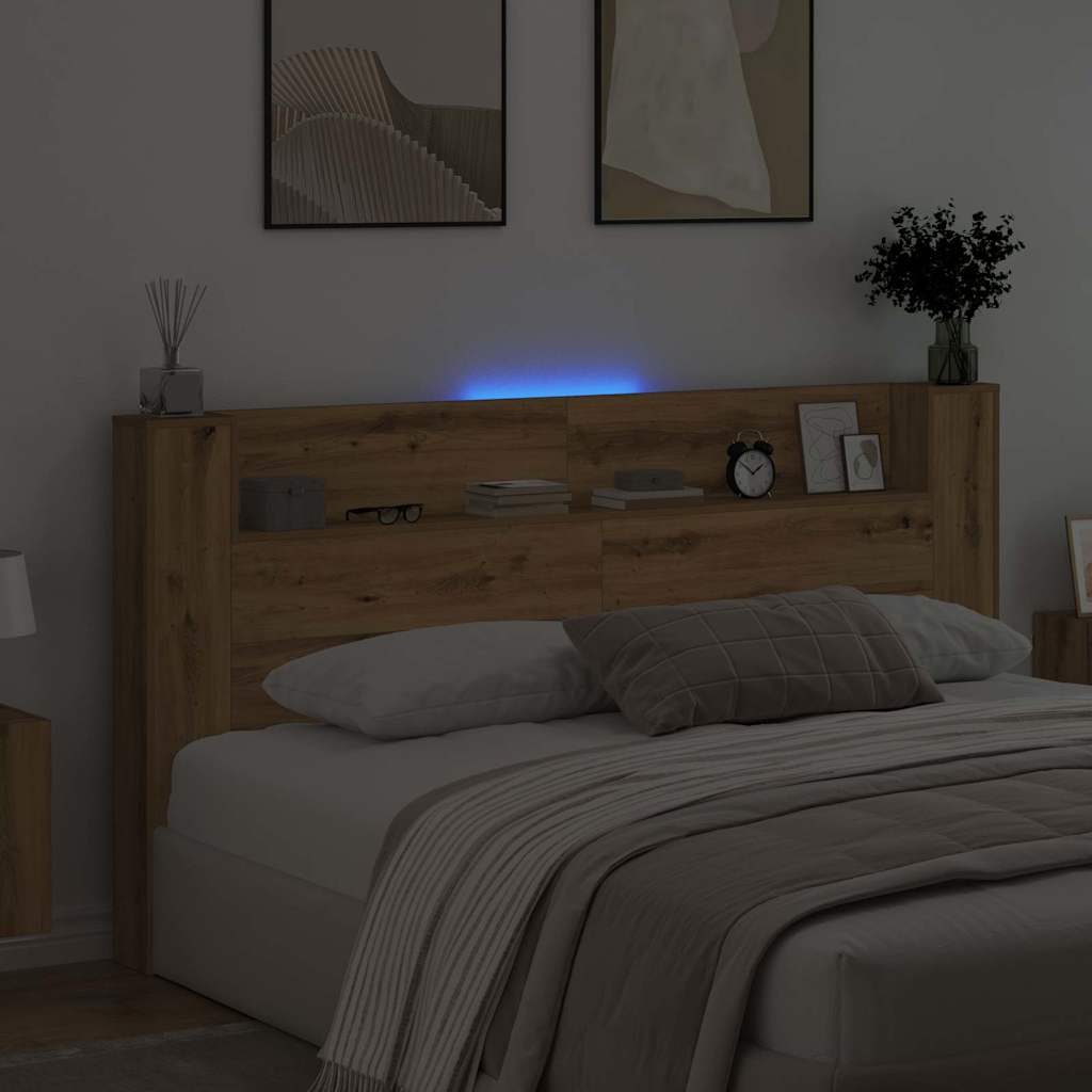 vidaXL Κεφαλάρι Artisan Oak 200 x 15 x 103,5 εκ. Επεξεργασμένο ξύλο