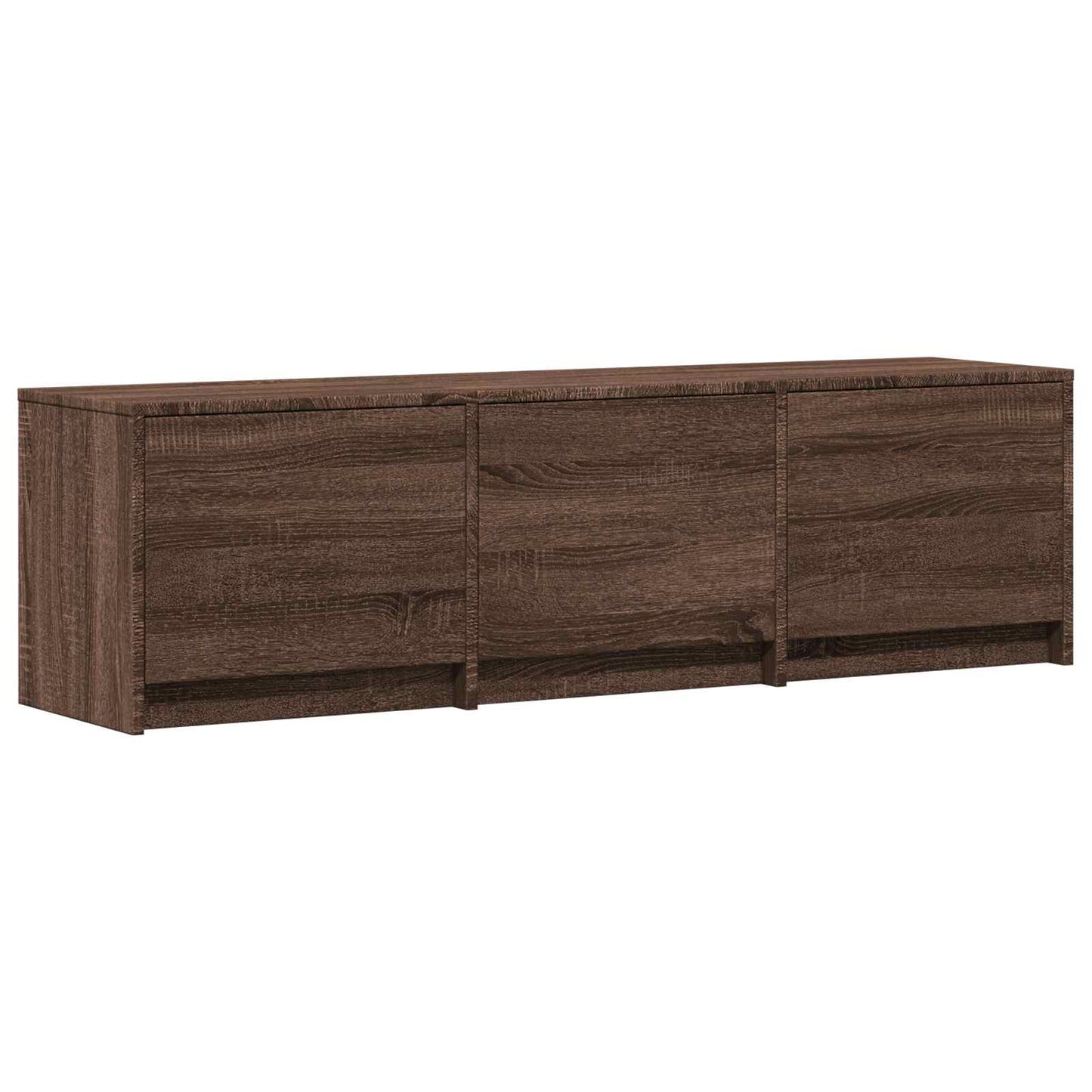 vidaXL Τηλεοπτική βιβλιοθήκη με LED με LED Καφέ δρυς 140 x 34 x 40 εκ