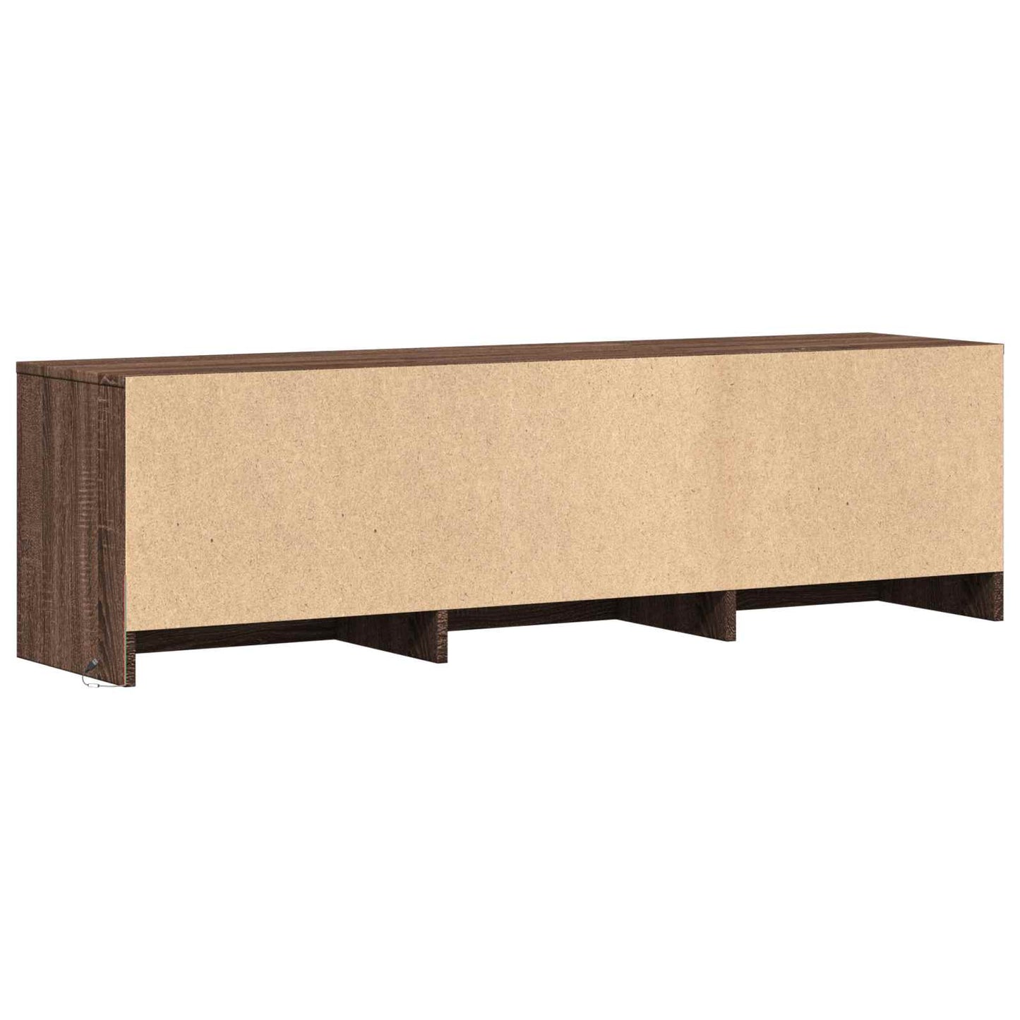 vidaXL Τηλεοπτική βιβλιοθήκη με LED με LED Καφέ δρυς 140 x 34 x 40 εκ