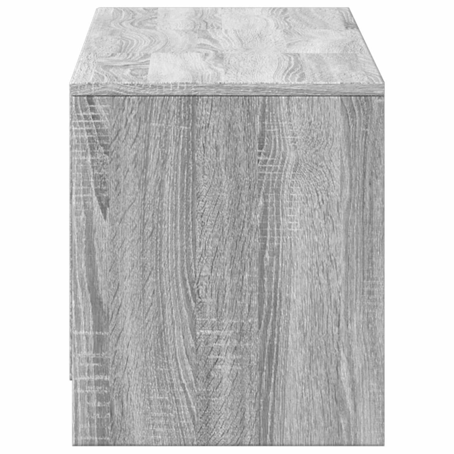vidaXL Τηλεοπτική βιβλιοθήκη με LED Γκρι Σονομά 140 x 34 x 40 εκ