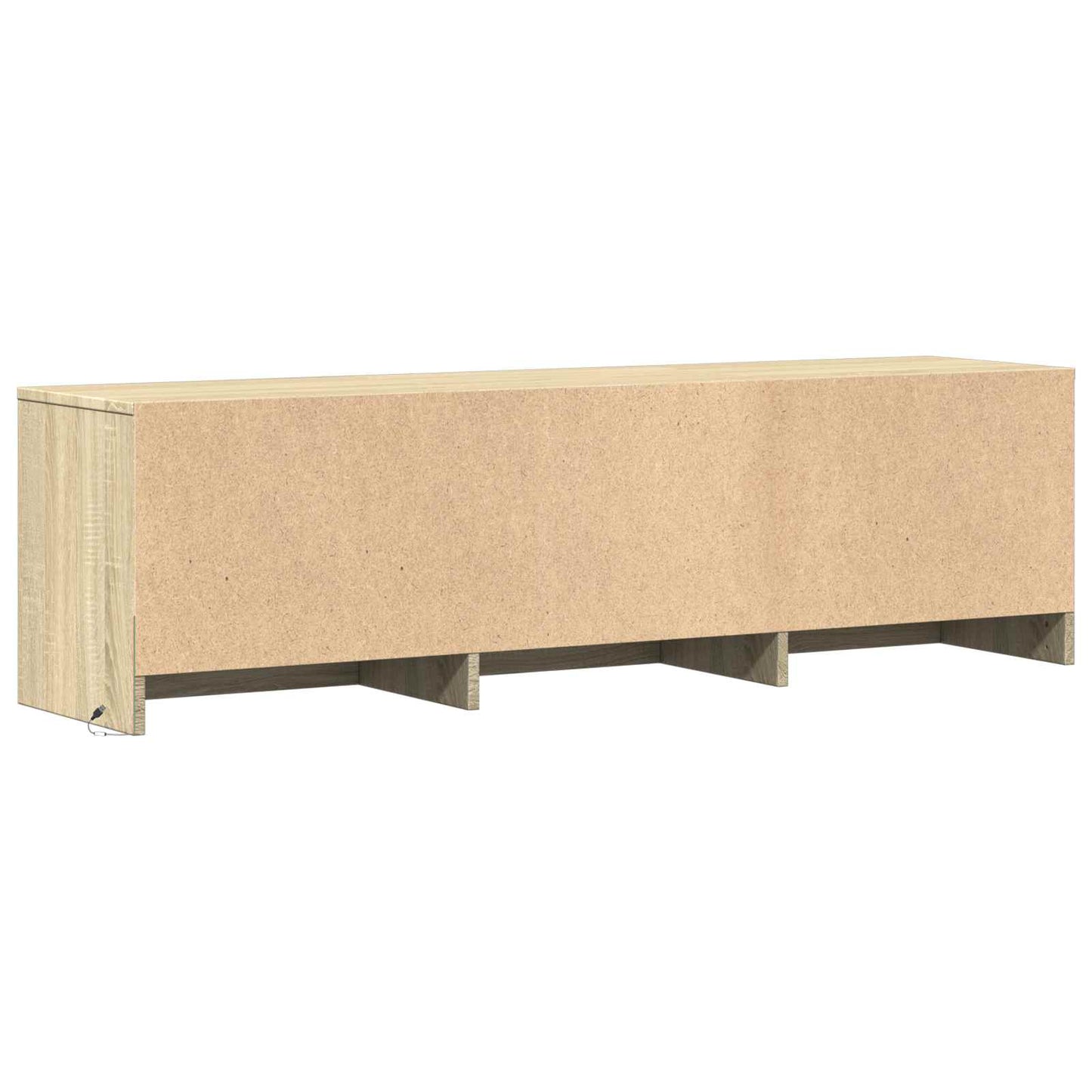 vidaXL Τηλεοπτική βιβλιοθήκη με LED Δρύς Sonoma 140 x 34 x 40 εκ