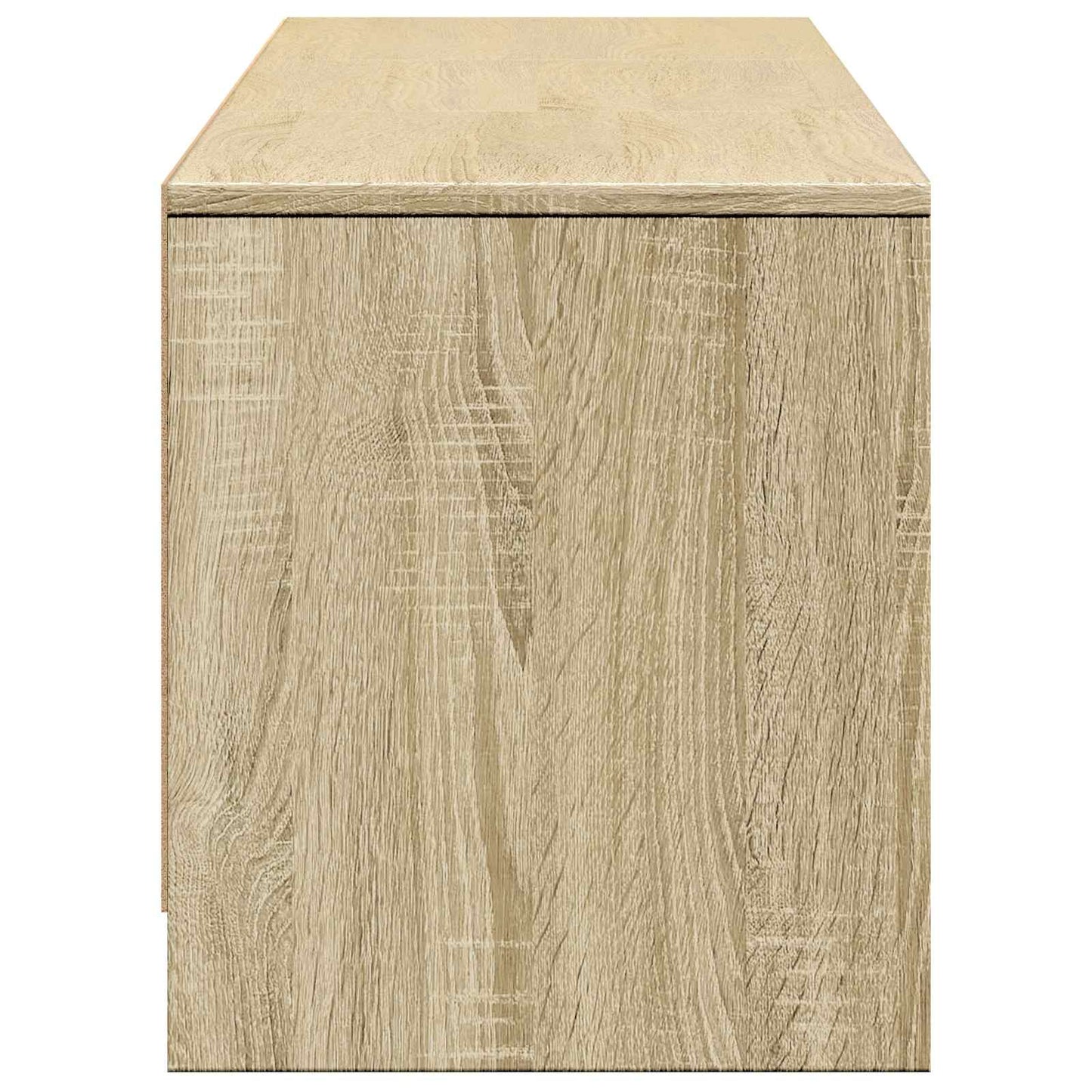 vidaXL Τηλεοπτική βιβλιοθήκη με LED Δρύς Sonoma 165 x 34 x 40 εκ.