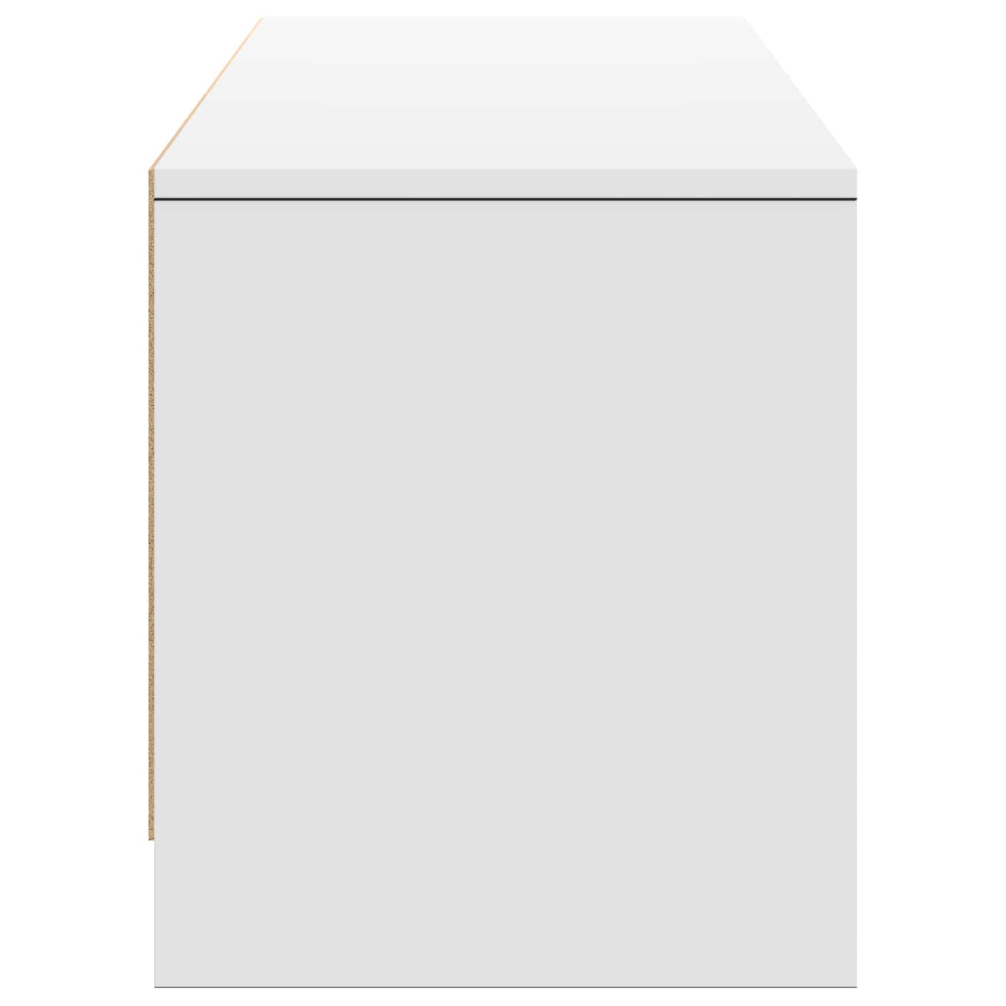 vidaXL Τηλεοπτική βιβλιοθήκη με LED με LED Λευκός 165 x 34 x 40 εκ.