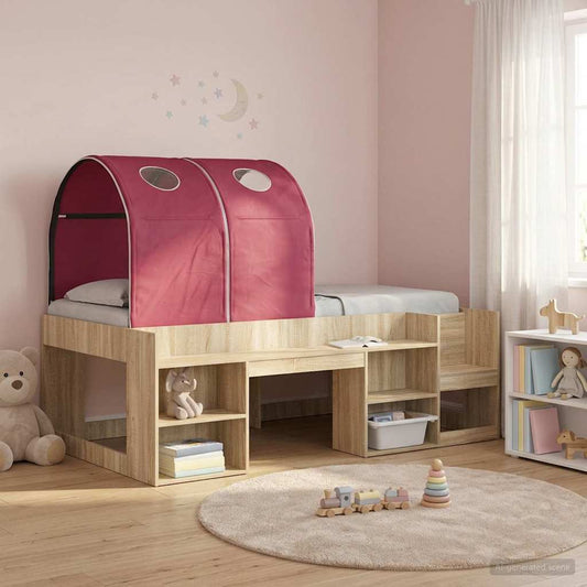 vidaXL Κρεβάτι Τούνελ 2 pcs Κόκκινο 211 x 52,5 x 2 εκ Πολυεστέρας