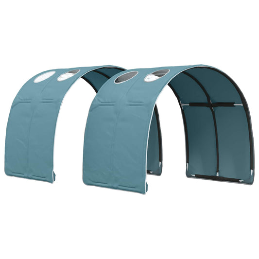 vidaXL Κρεβάτι Τούνελ 2 pcs Γαλάζιο 211 x 67.5 x 2 εκ. Πολυεστέρας