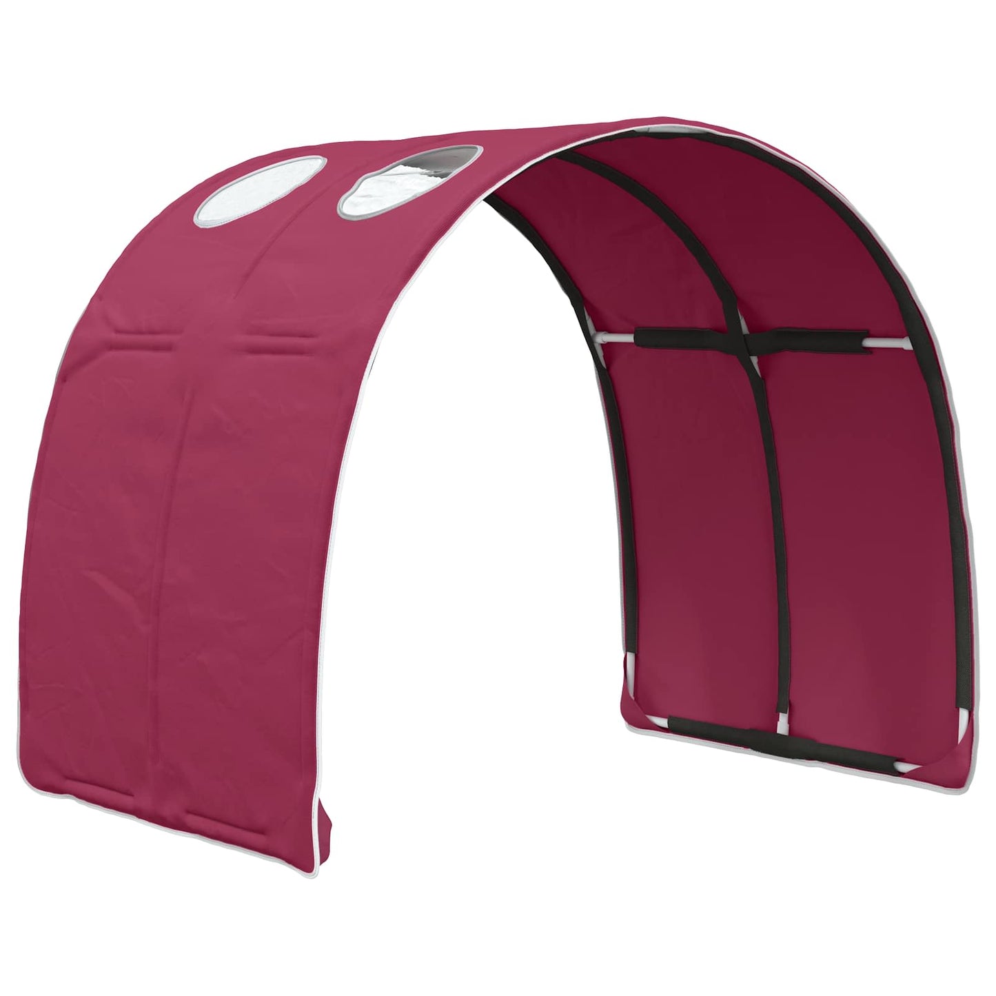 vidaXL Κρεβάτι Τούνελ 2 pcs Κόκκινο 211 x 67.5 x 2 εκ. Πολυεστέρας