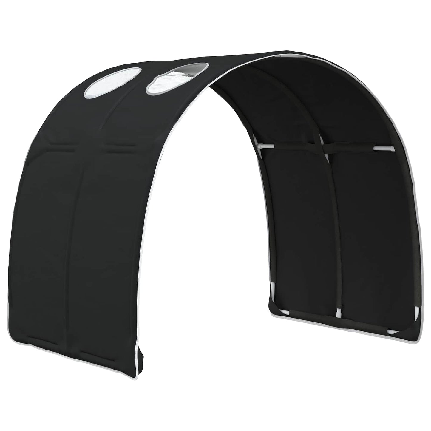 vidaXL Κρεβάτι Τούνελ 2 pcs Μαύρο 211 x 67.5 x 2 εκ. Πολυεστέρας