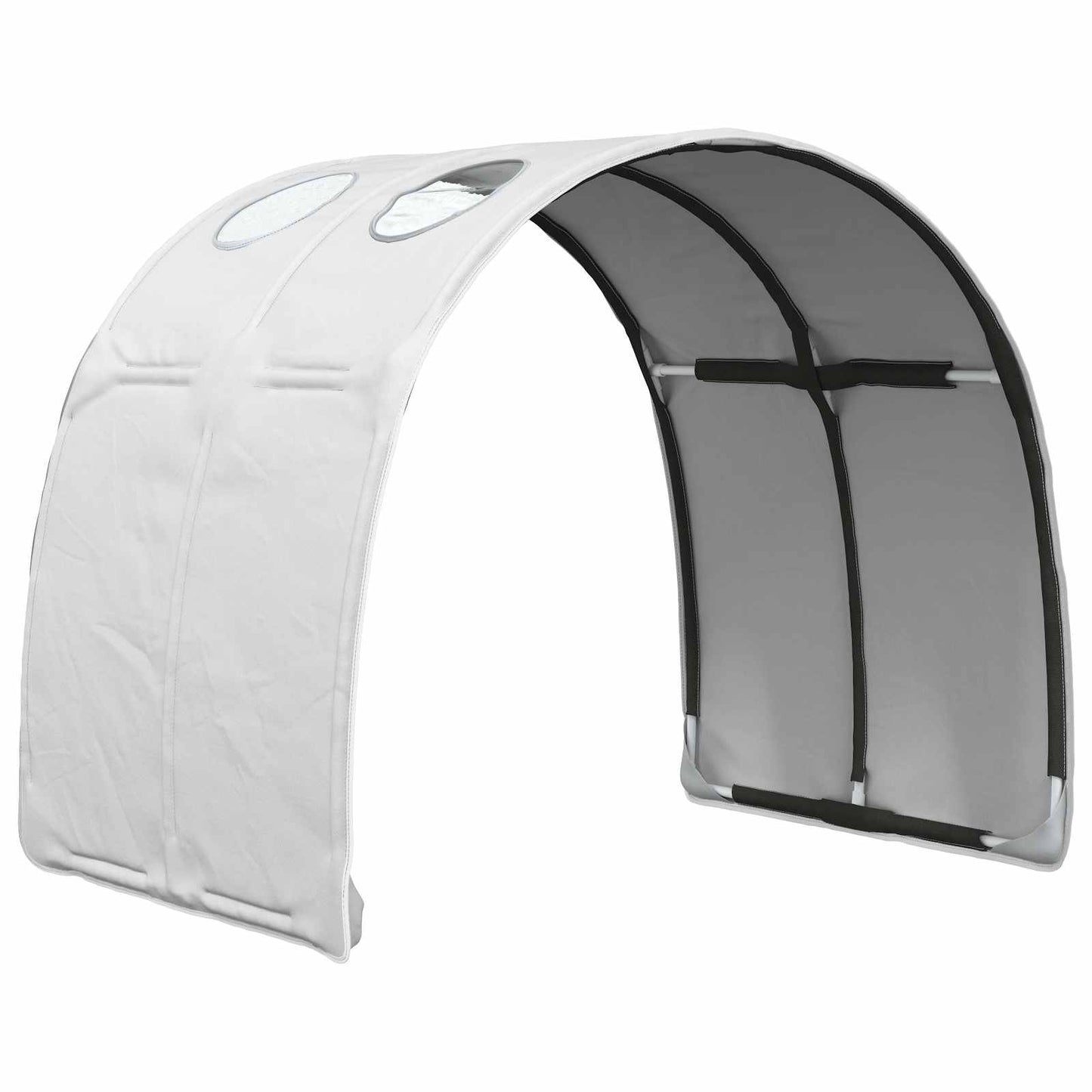 vidaXL Κρεβάτι Τούνελ 2 pcs Λευκό 211 x 67.5 x 2 εκ. Πολυεστέρας