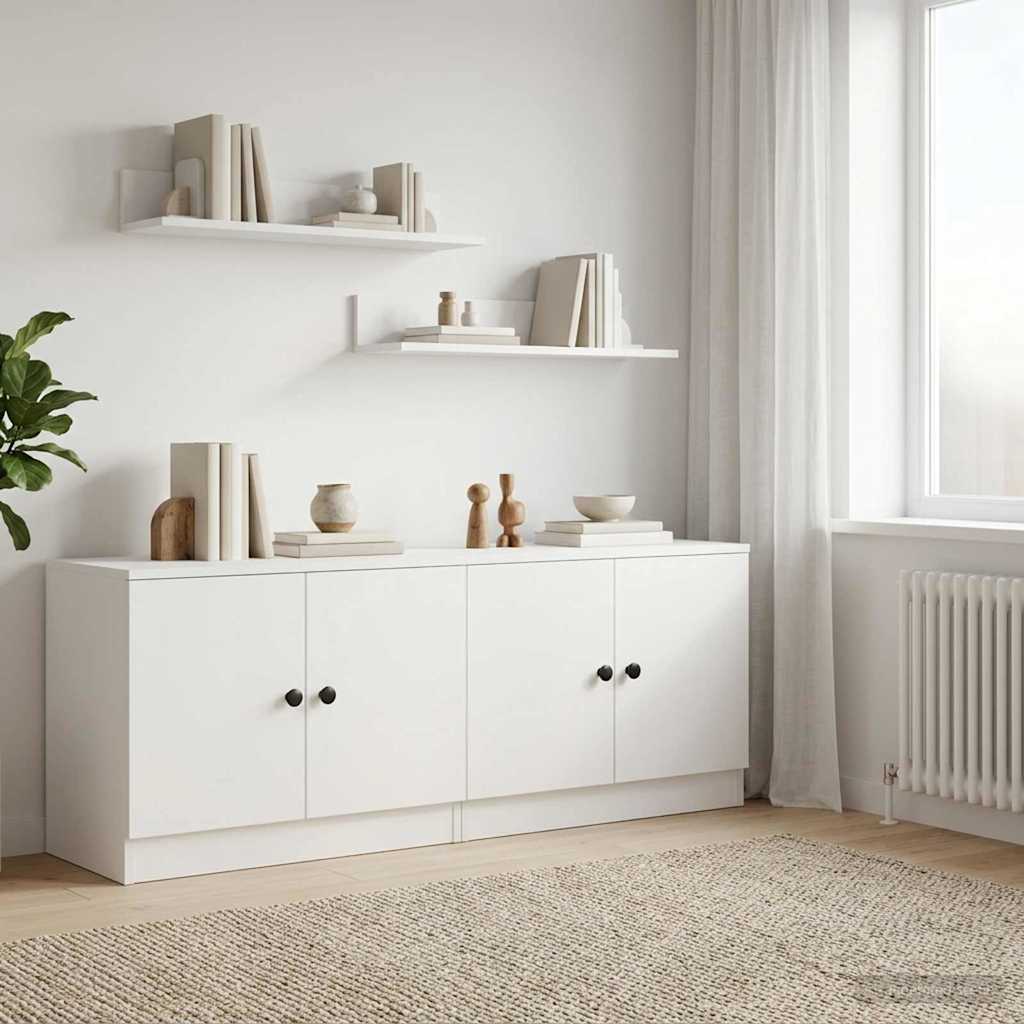 vidaXL Ντουλάπα Αποθήκευσης για Κρεβάτι σε Loft 2 τεμ. Λευκό
