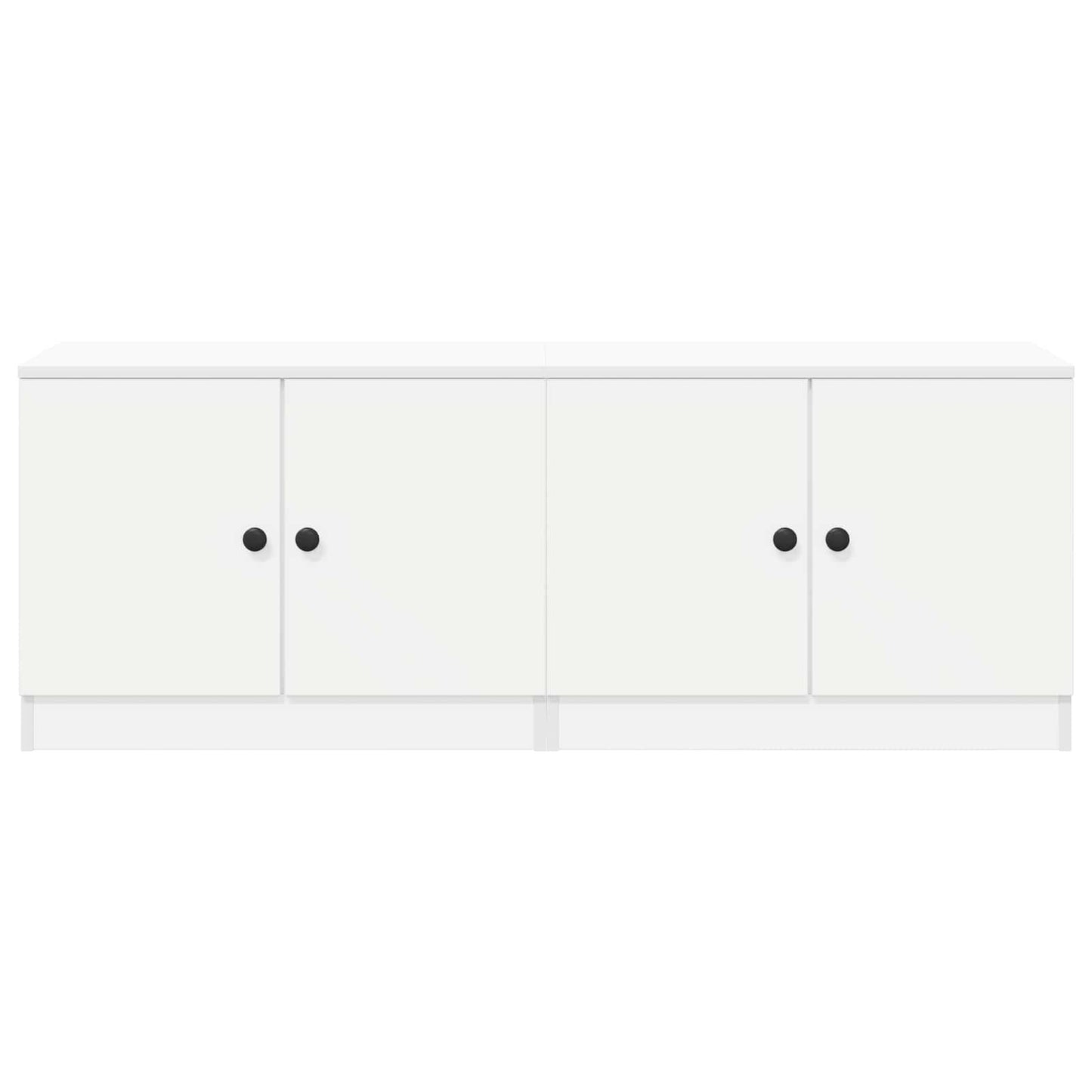 vidaXL Ντουλάπα Αποθήκευσης για Κρεβάτι σε Loft 2 τεμ. Λευκό