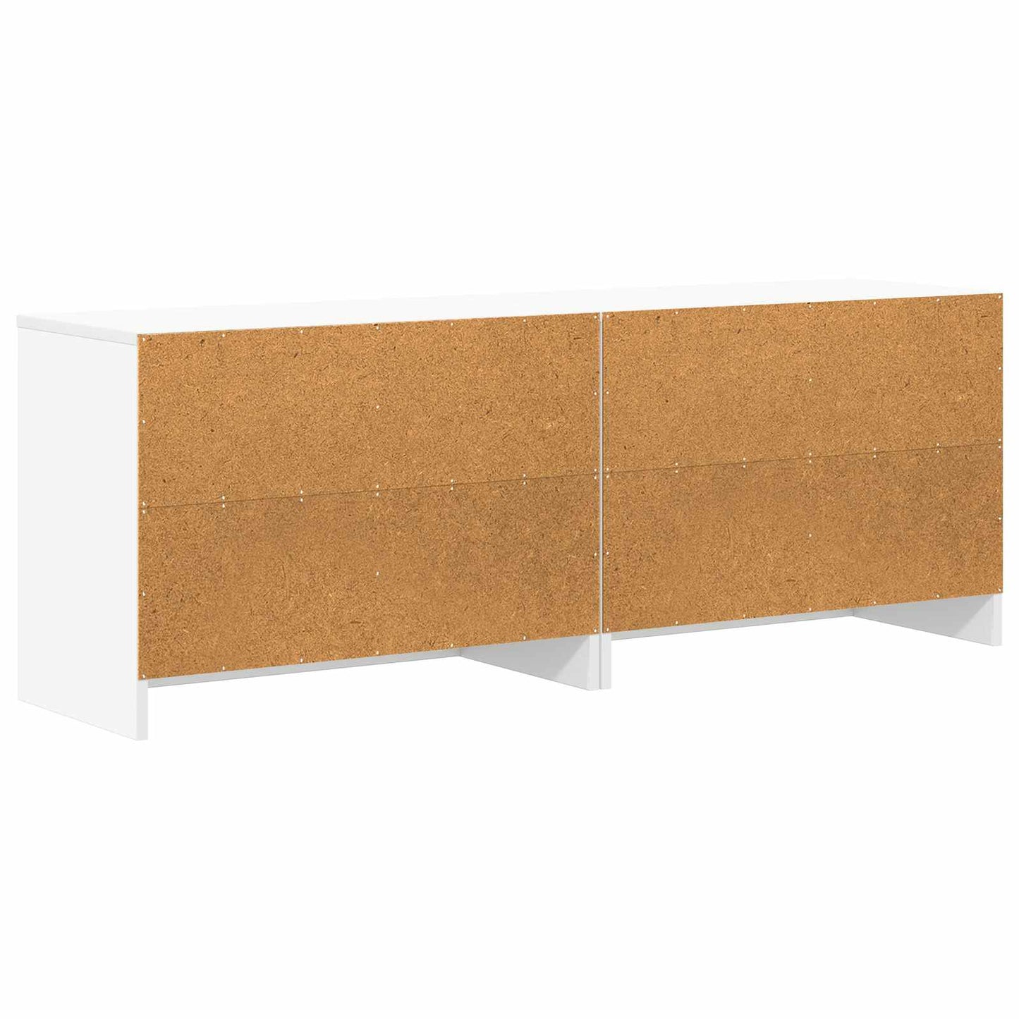 vidaXL Ντουλάπι κρεβατιού με ράφι 2 pcs Λευκό 66 x 33 x 48 εκ.