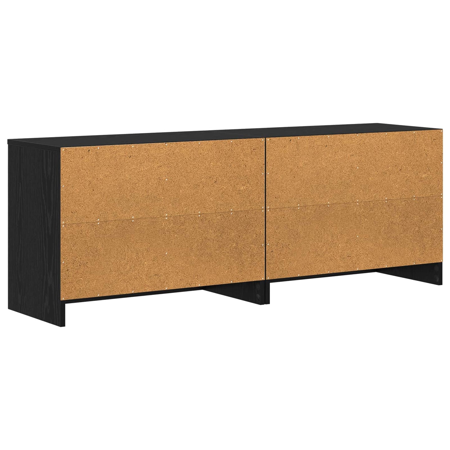 vidaXL Ντουλάπι κρεβατιού με ράφι 2 pcs Μαύρη Δρυς 66 x 33 x 48 εκ.