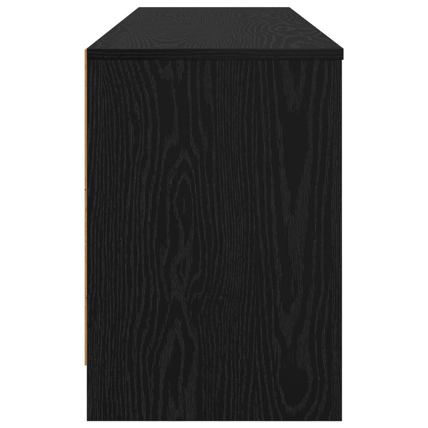 vidaXL Ντουλάπι κρεβατιού με ράφι 2 pcs Μαύρη Δρυς 66 x 33 x 48 εκ.