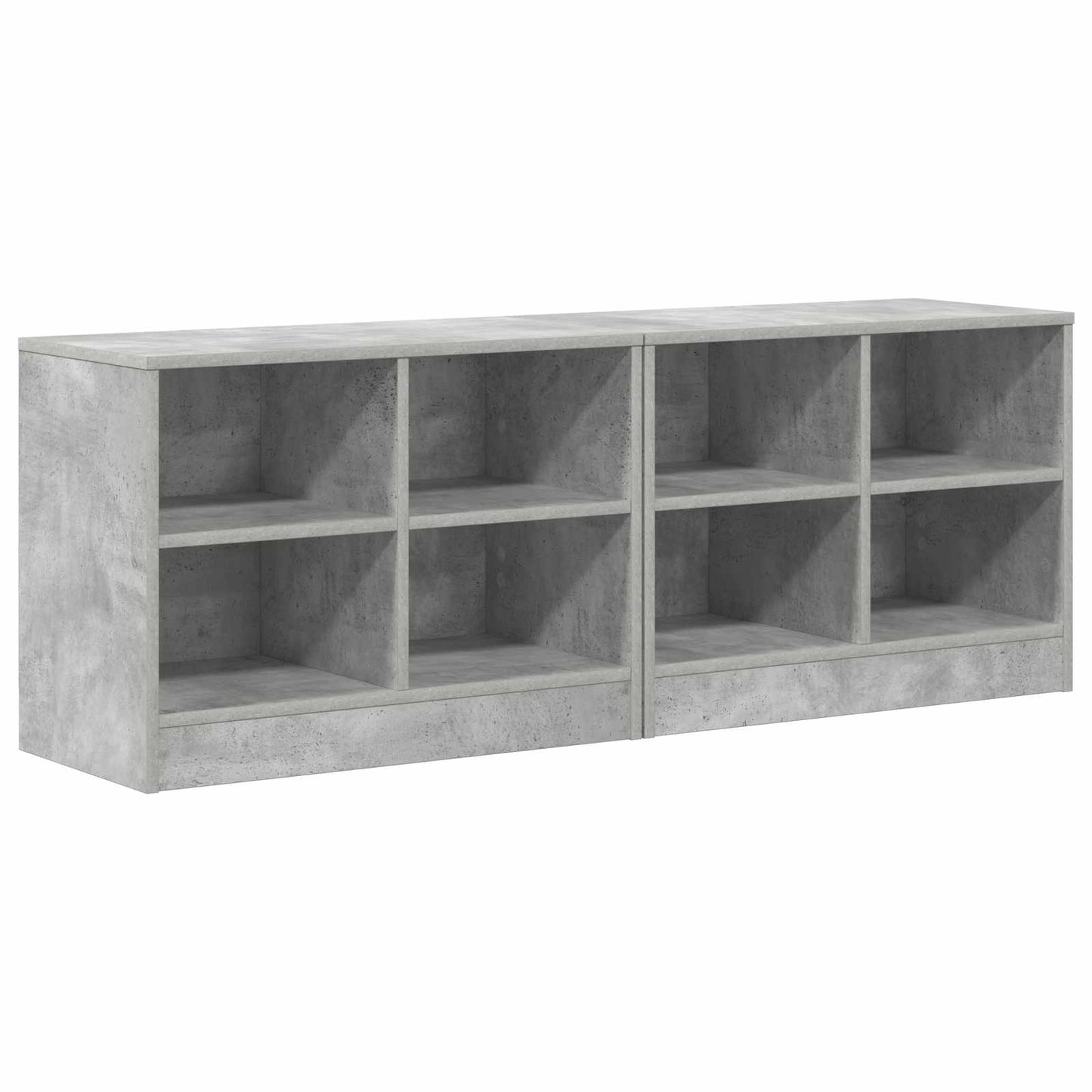 vidaXL Ντουλάπι κρεβατιού 2 pcs Γκρι Σκυροδέματος 66 x 33 x 48 εκ.