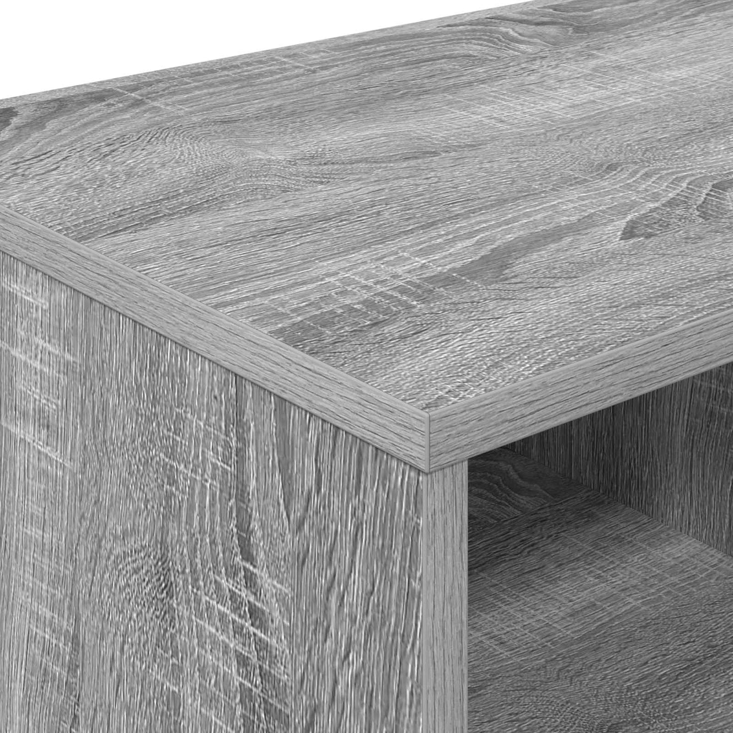 vidaXL Ντουλάπι κρεβατιού με ράφι 2 pcs Γκρι Sonoma 66 x 33 x 48 εκ.