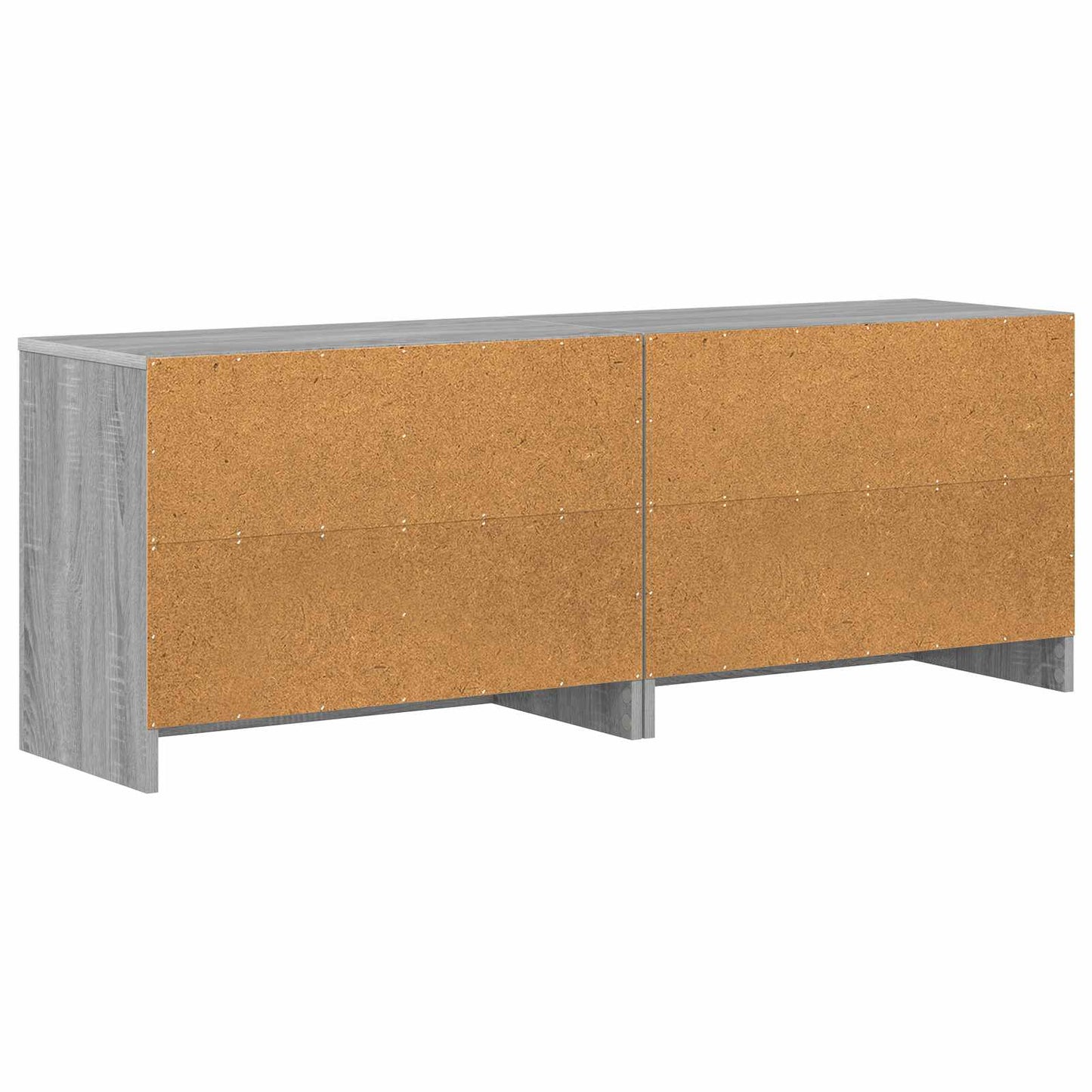 vidaXL Ντουλάπι κρεβατιού με ράφι 2 pcs Γκρι Sonoma 66 x 33 x 48 εκ.