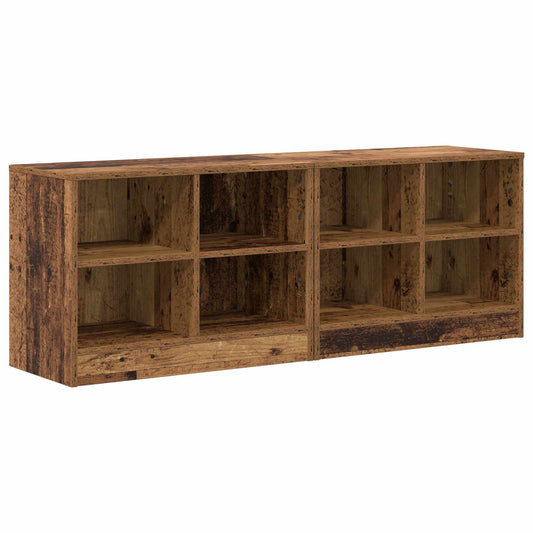 vidaXL Ντουλάπι κρεβατιού 2 pcs Παλαιωμένο ξύλο 66 x 33 x 48 εκ.