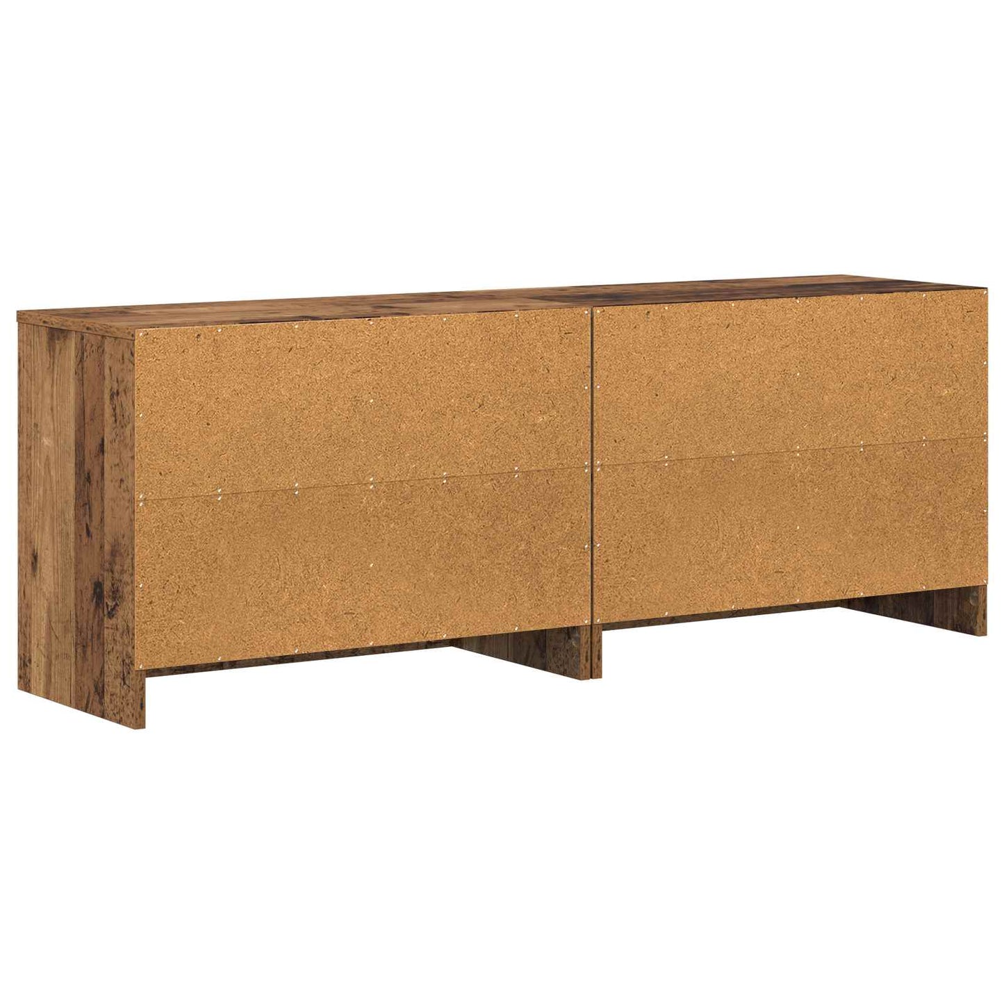 vidaXL Ντουλάπι κρεβατιού 2 pcs Παλαιωμένο ξύλο 66 x 33 x 48 εκ.