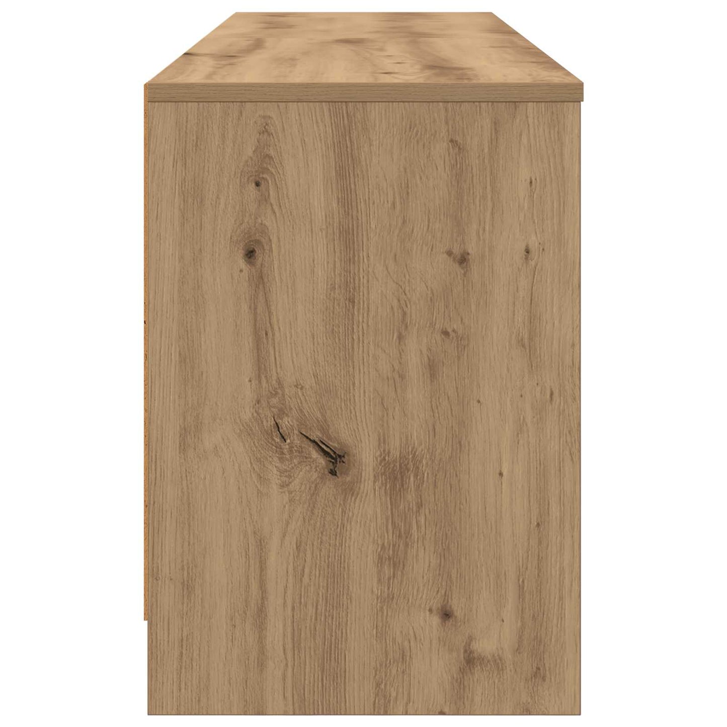 vidaXL Ντουλάπι κρεβατιού με ράφι 2 pcs Artisan Δρυς 66 x 33 x 48 εκ.