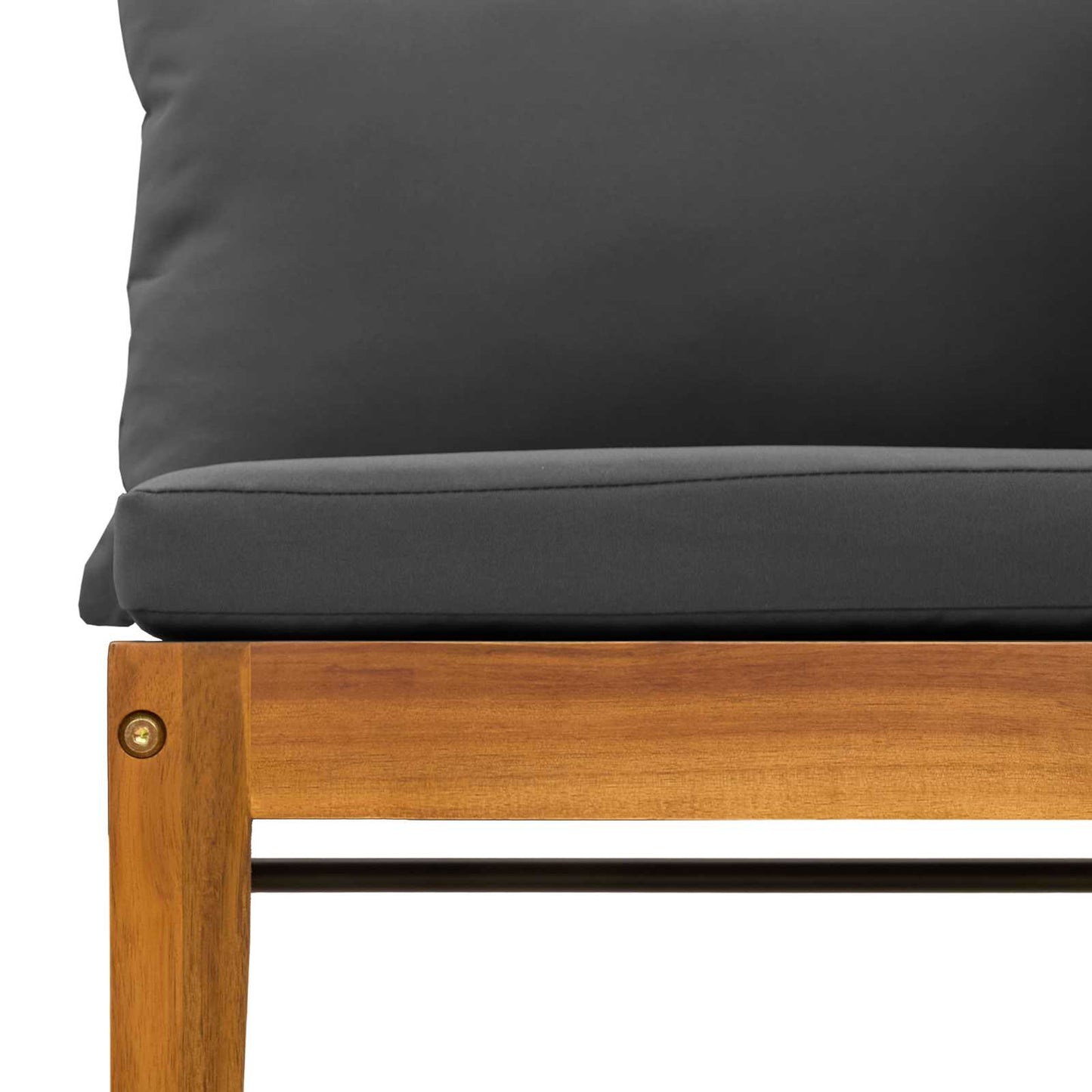 vidaXL 2 pcs Σετ Lounge Κήπου με Μαξιλάρια Στερεό Acacia Ξύλο & Σχοινί