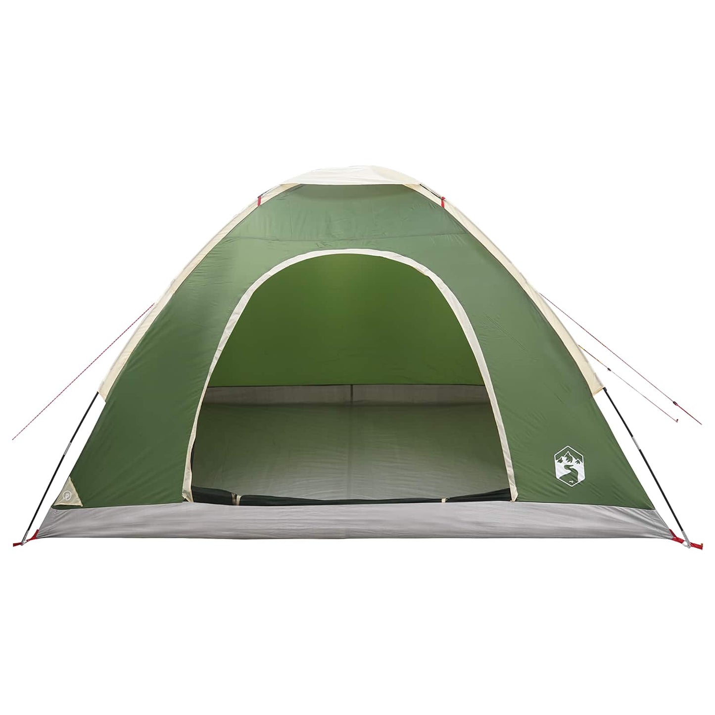 vidaXL Σκηνή Camping 4 ατόμων Πράσινο 185T Πολυεστέρας με επικάλυψη PU