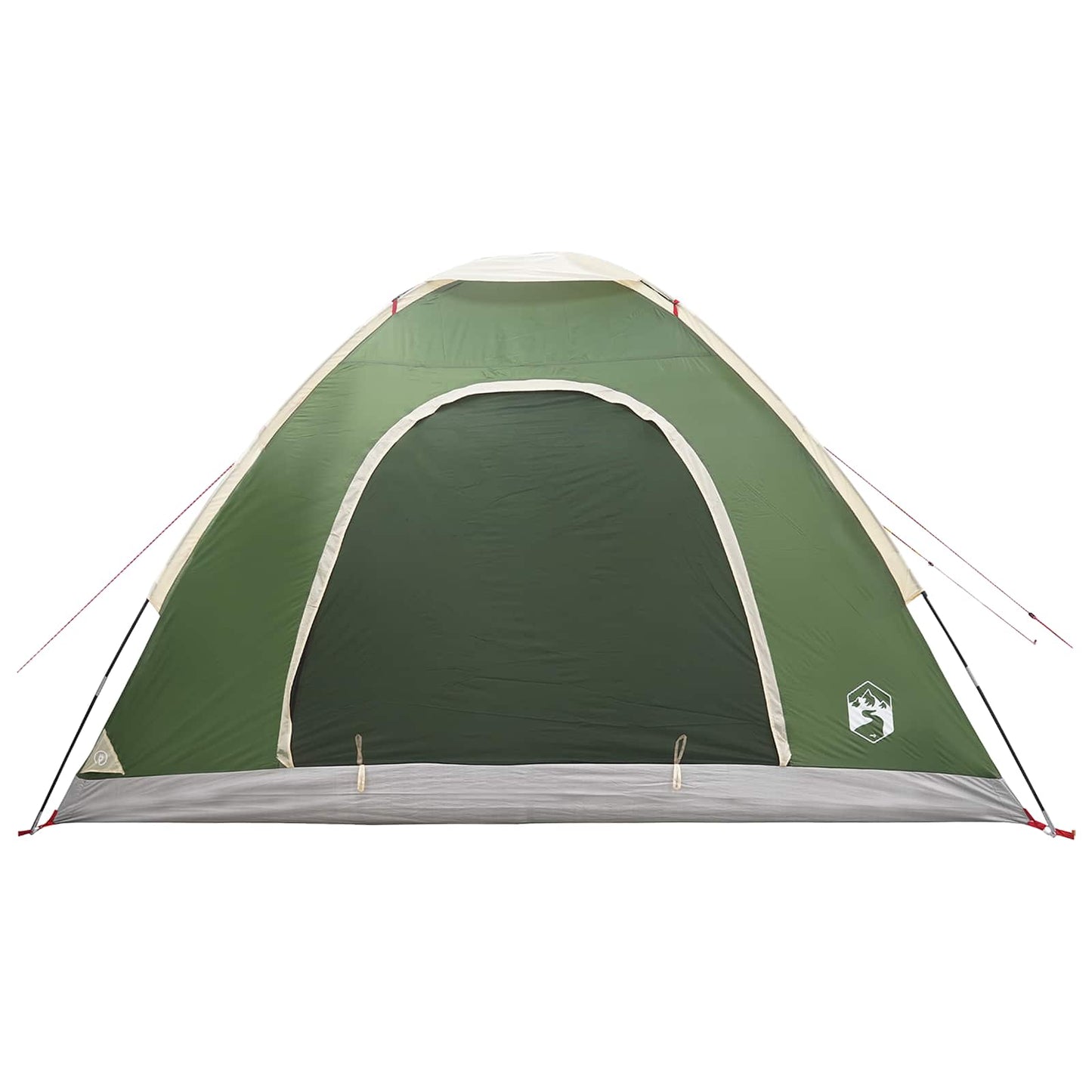 vidaXL Σκηνή Camping 4 ατόμων Πράσινο 185T Πολυεστέρας με επικάλυψη PU