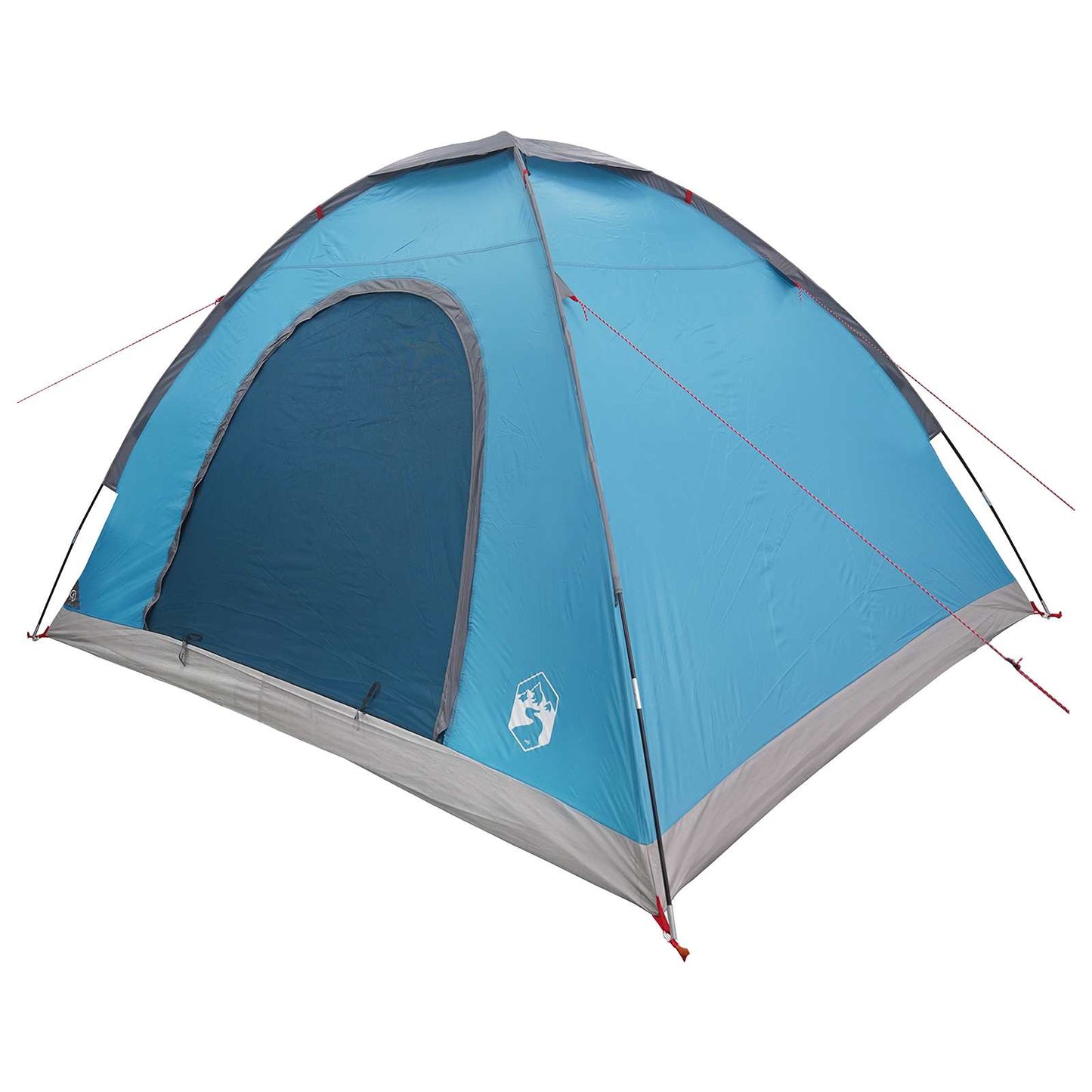vidaXL Σκηνή Camping 4 ατόμων Μπλε 185T Πολυεστέρας με επικάλυψη PU