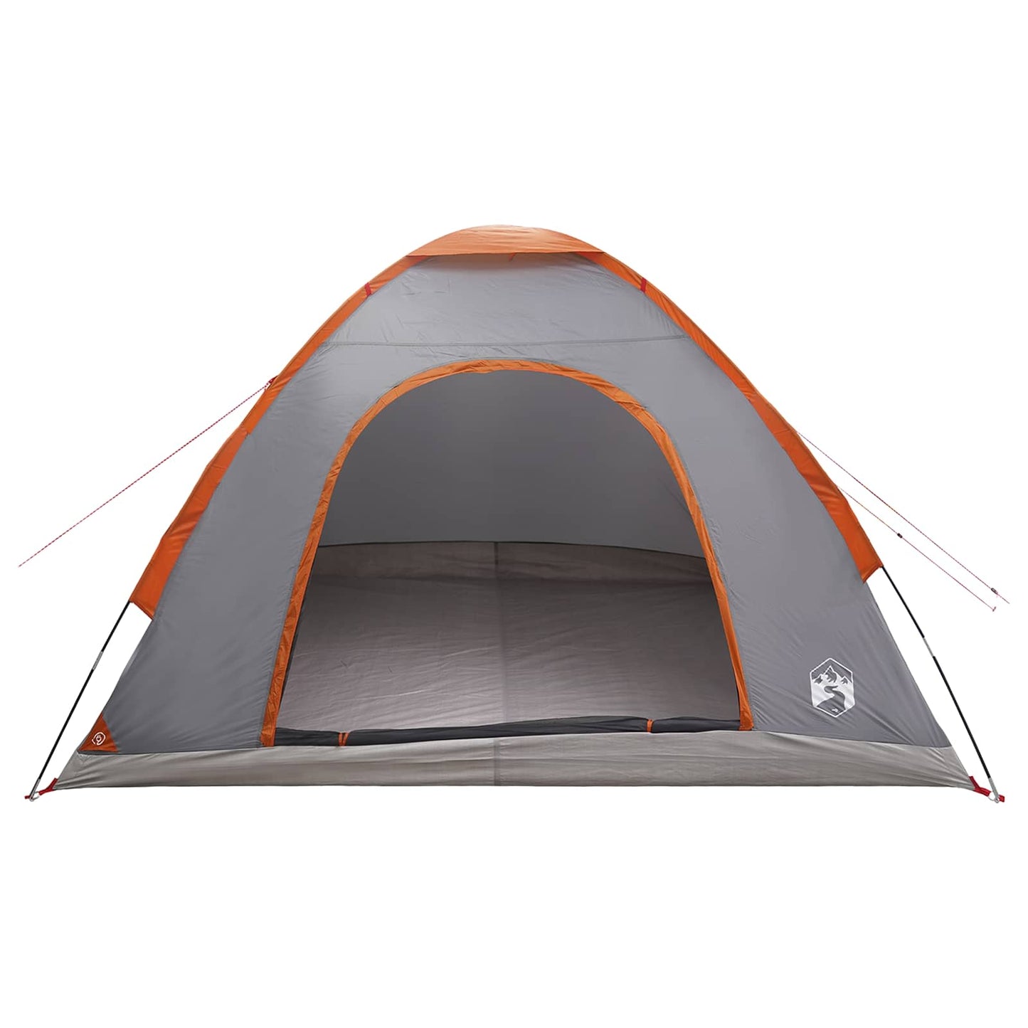 vidaXL Σκηνή Camping 4 ατόμων Γκρι και Πορτοκαλί