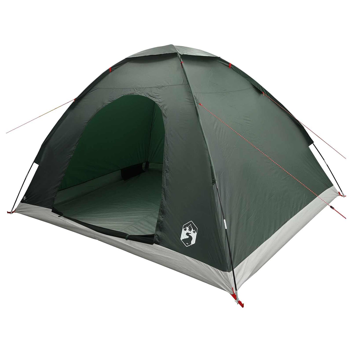 vidaXL Σκηνή Camping 4 ατόμων Στρατιωτικό Πράσινο