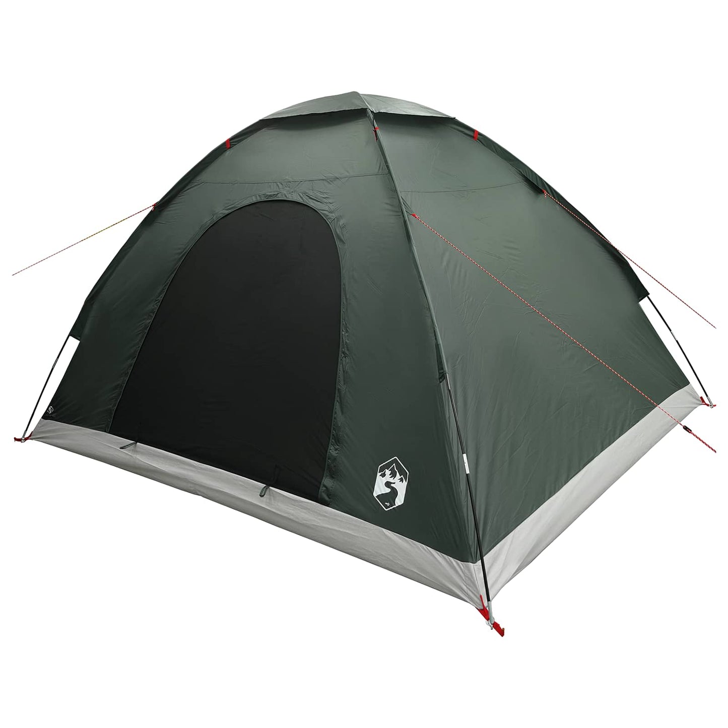 vidaXL Σκηνή Camping 4 ατόμων Στρατιωτικό Πράσινο