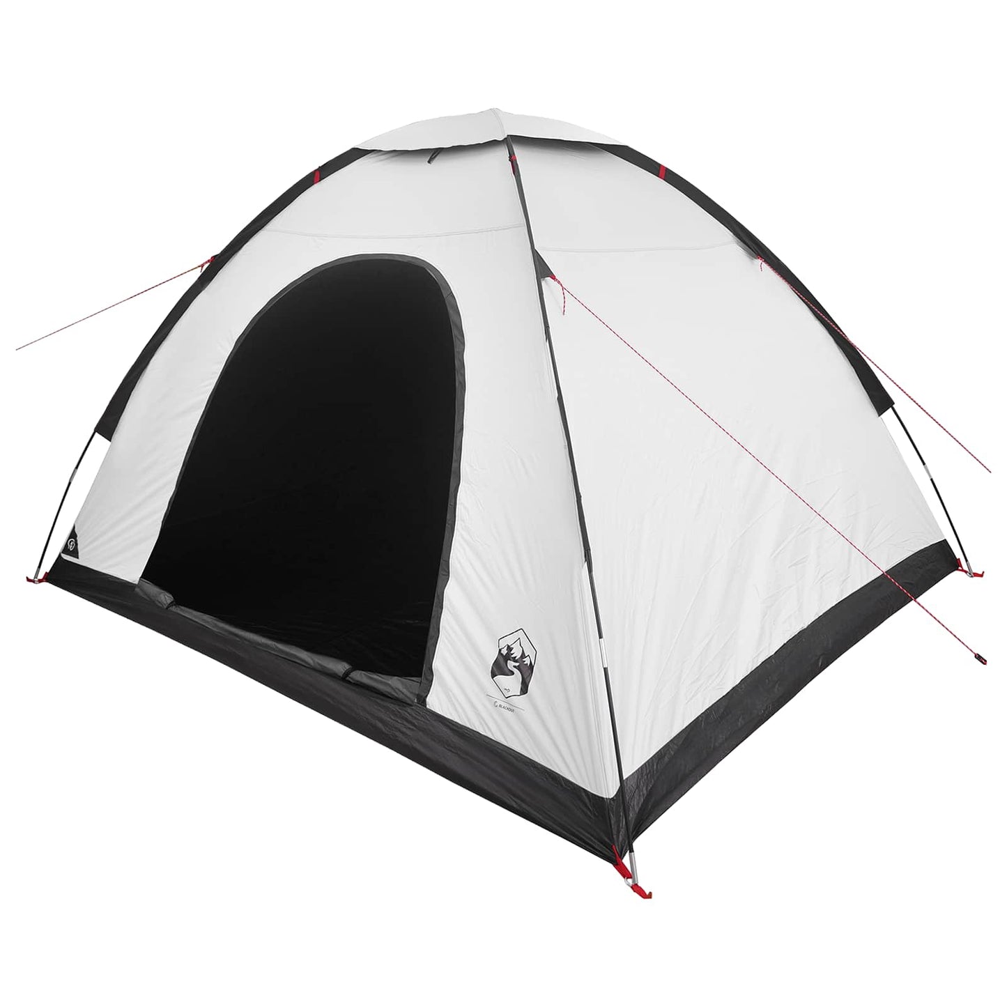 vidaXL Σκηνή Camping 4 ατόμων Λευκό Μαύρο