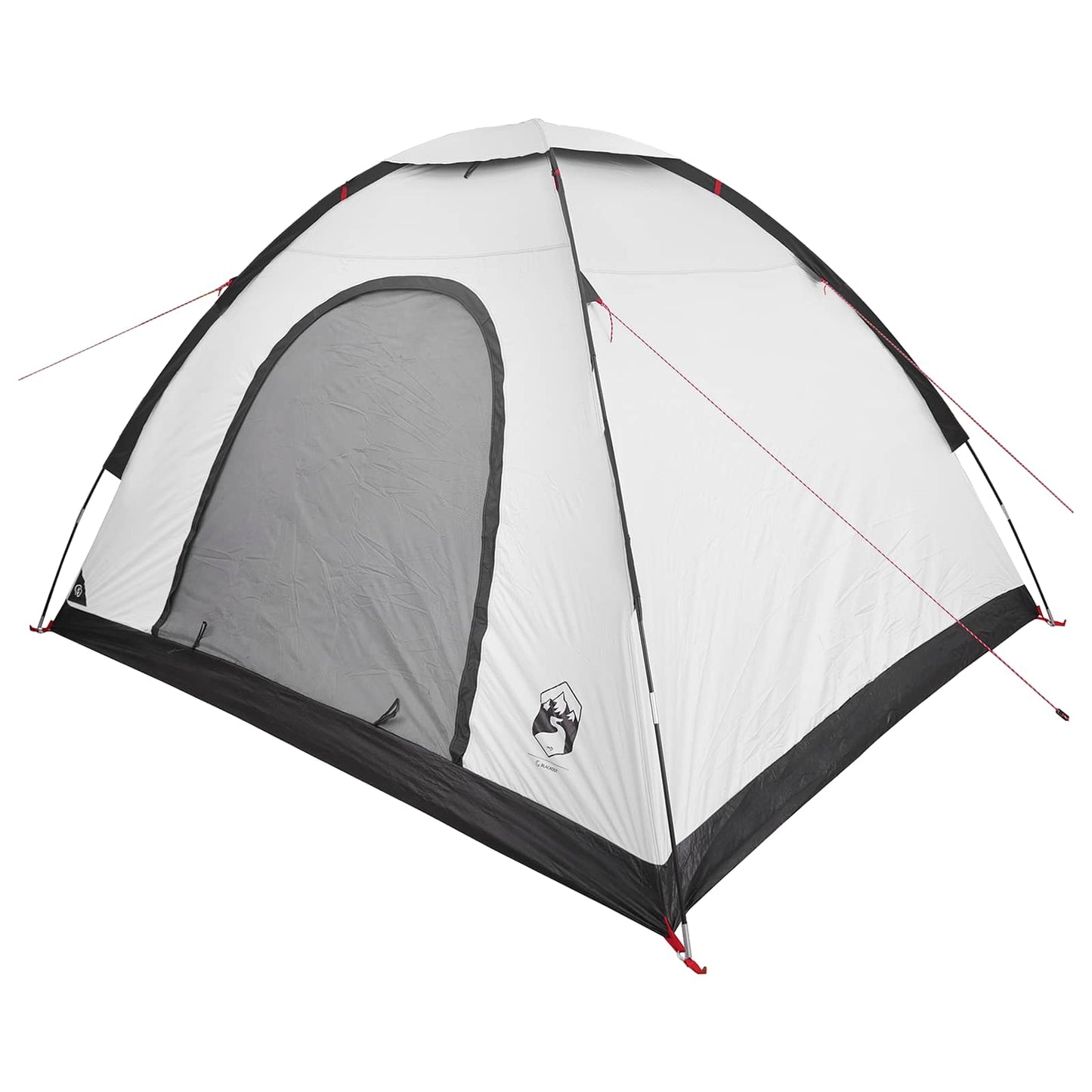 vidaXL Σκηνή Camping 4 ατόμων Λευκό Μαύρο