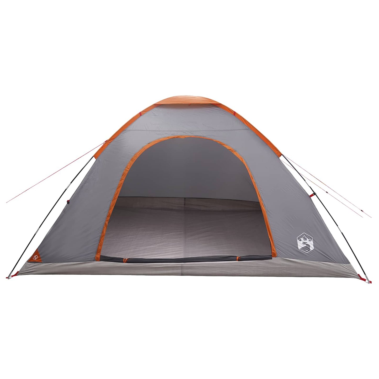 vidaXL Σκηνή Camping 6 ατόμων Γκρι και Πορτοκαλί