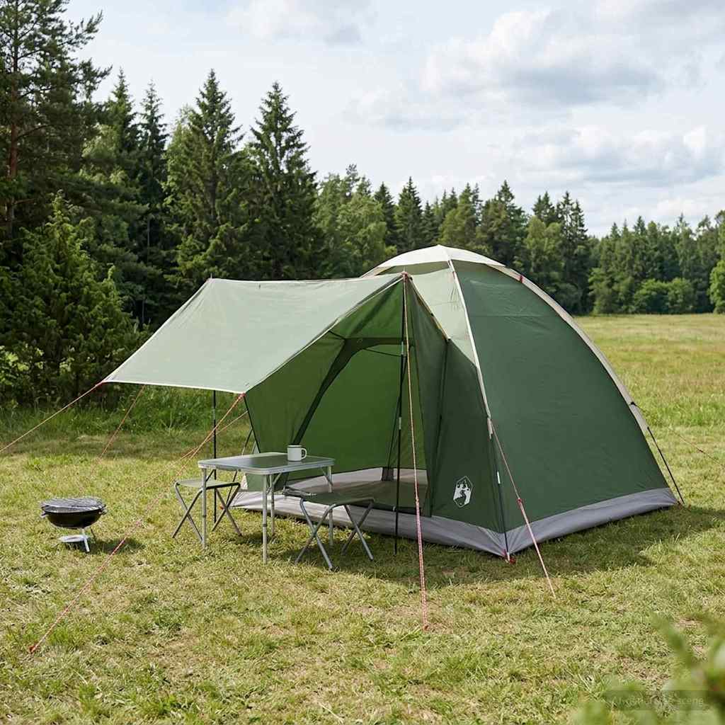 vidaXL Σκηνή Camping 2 ατόμων Πράσινο Πολυεστέρας και Χάλυβας