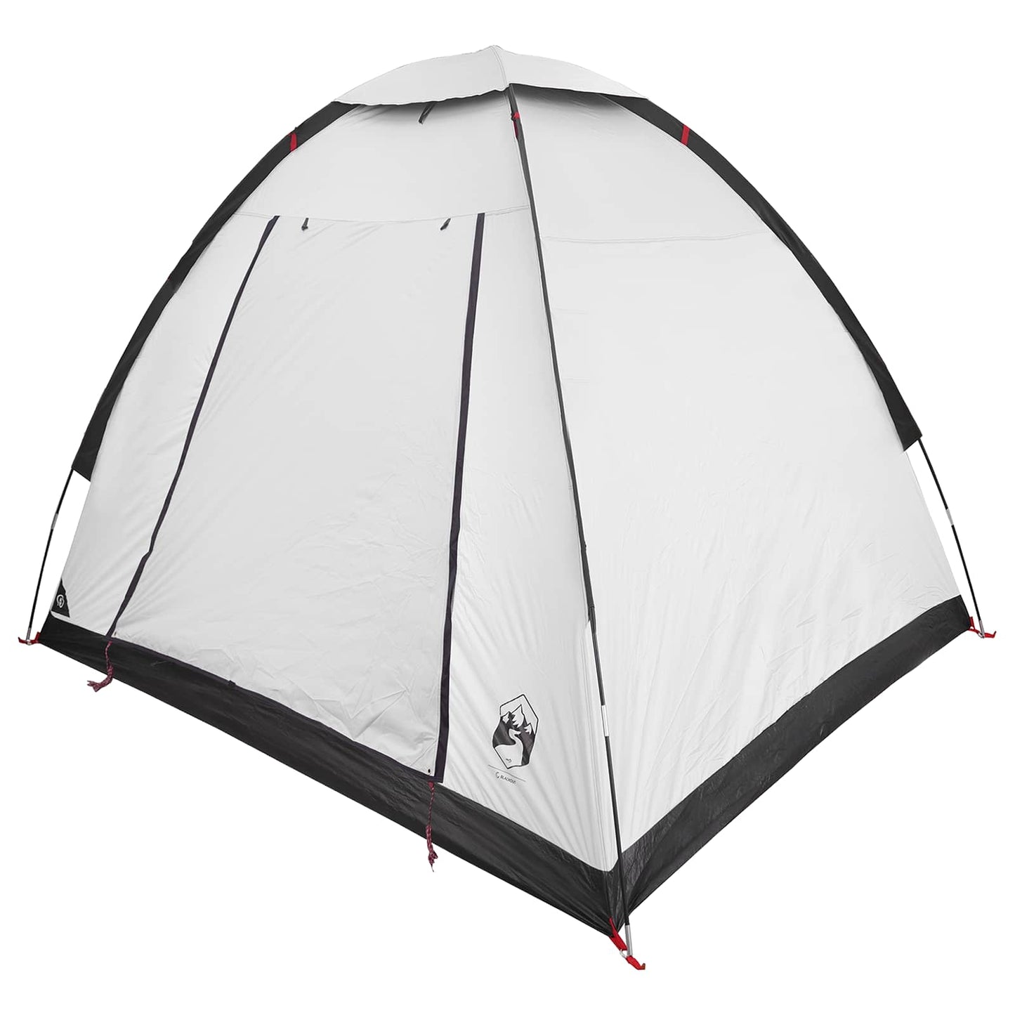 vidaXL Σκηνή Camping 2 ατόμων Λευκό Μαύρο Πολυεστέρας και Χάλυβας