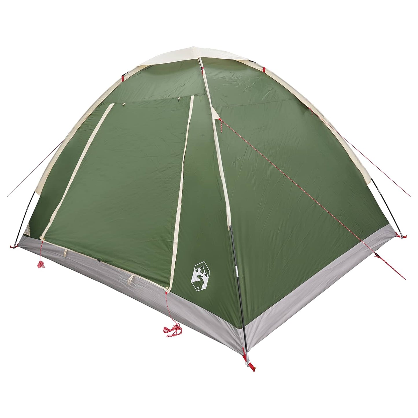 vidaXL Σκηνή Camping 4 ατόμων Πράσινο Πολυεστέρας και Χάλυβας