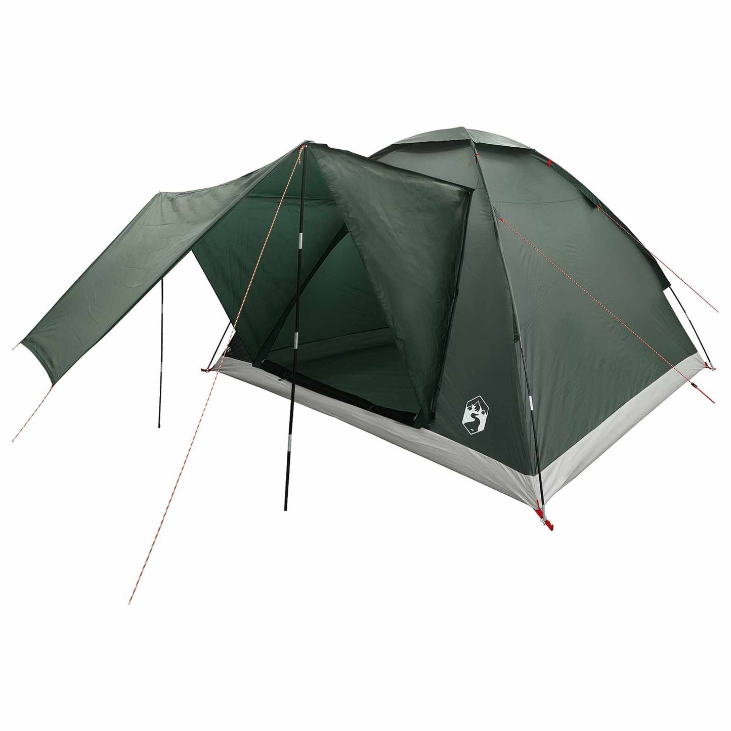 vidaXL Σκηνή Camping 4 ατόμων Στρατιωτικό Πράσινο