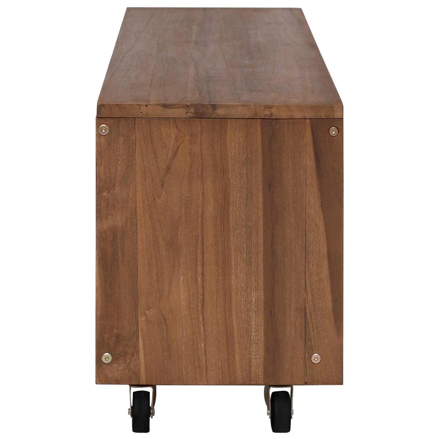 vidaXL Ντουλάπι TV 110 x 30 x 40 cm Φυσικό Στερεό Ξύλο Τίκ