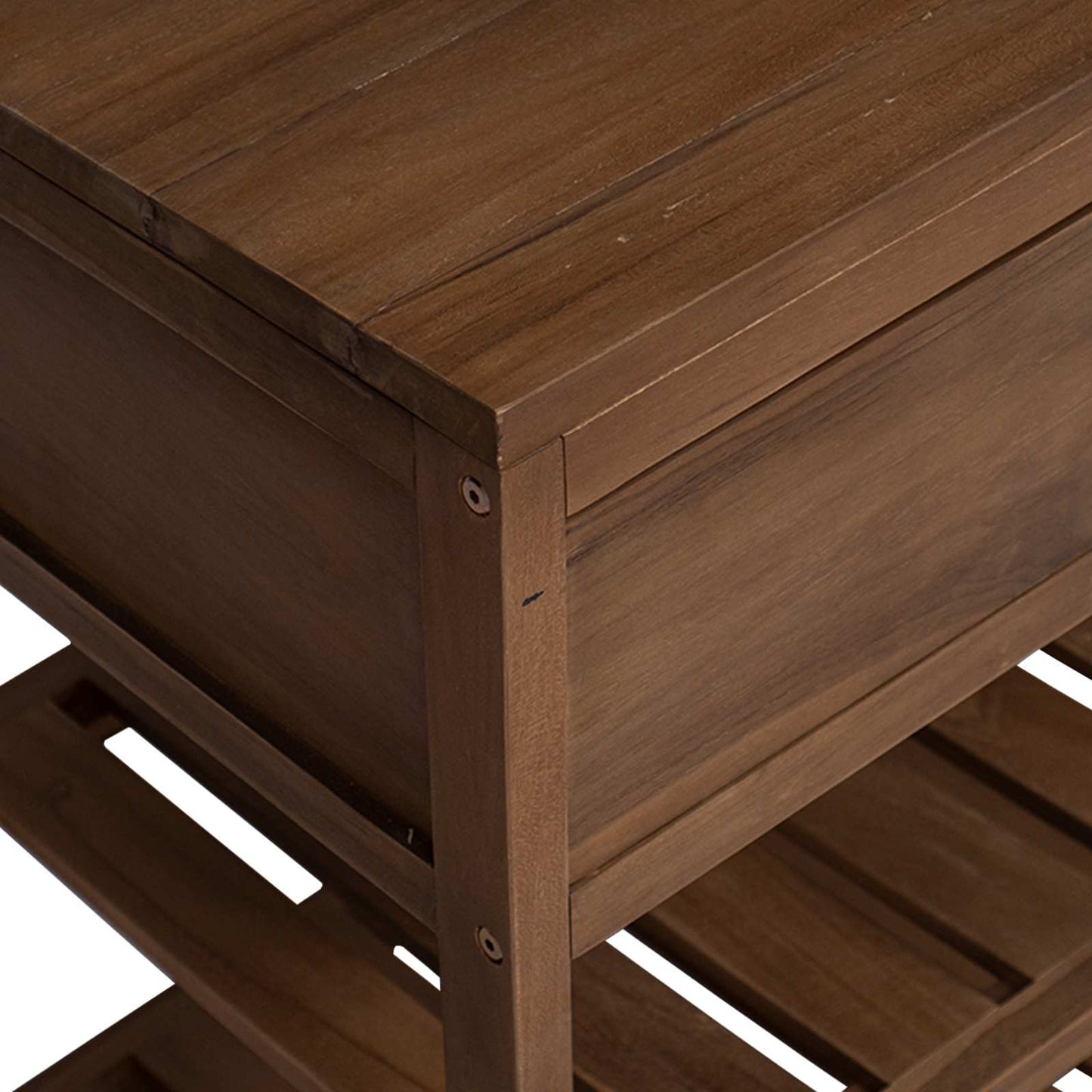 vidaXL Ντουλάπι Μπάνιου Φυσικό 60 x 45 x 75 cm Στερεό Ξύλο Τίκ