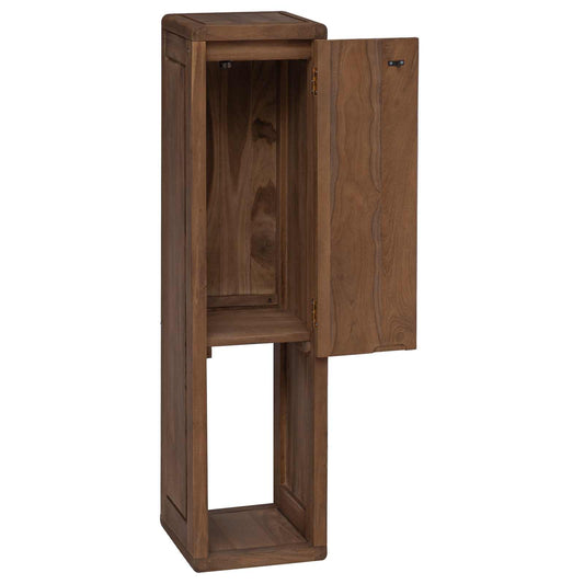 vidaXL Ντουλάπι Πλευρικό Μπάνιου Φυσικό 25 x 25 x 100 cm