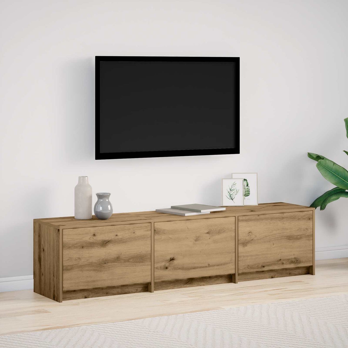 vidaXL Ντουλάπι TV Artisan Oak 165 x 34 x 40 εκ. Επεξεργασμένο ξύλο