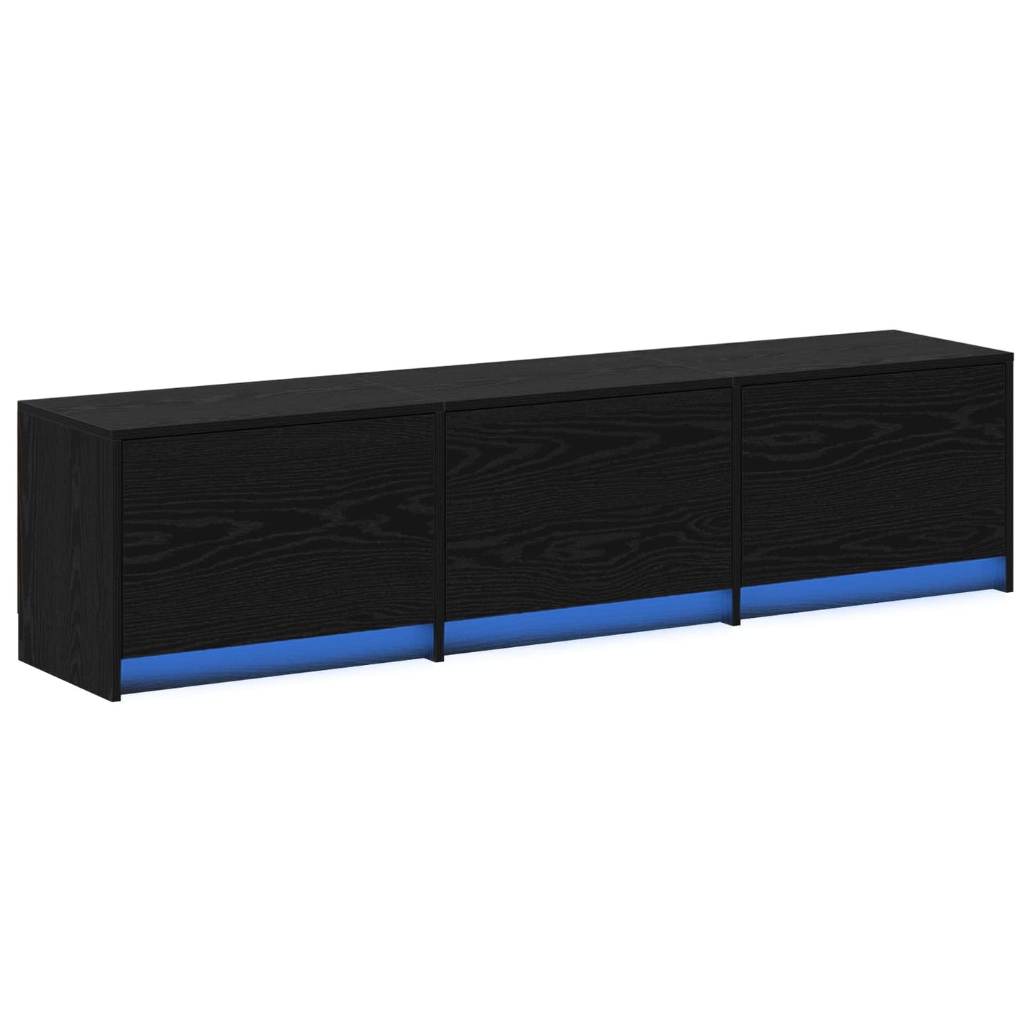 vidaXL Ντουλάπι TV Μαύρη Οξυά 165 x 34 x 40 εκ. Επεξεργασμένο ξύλο